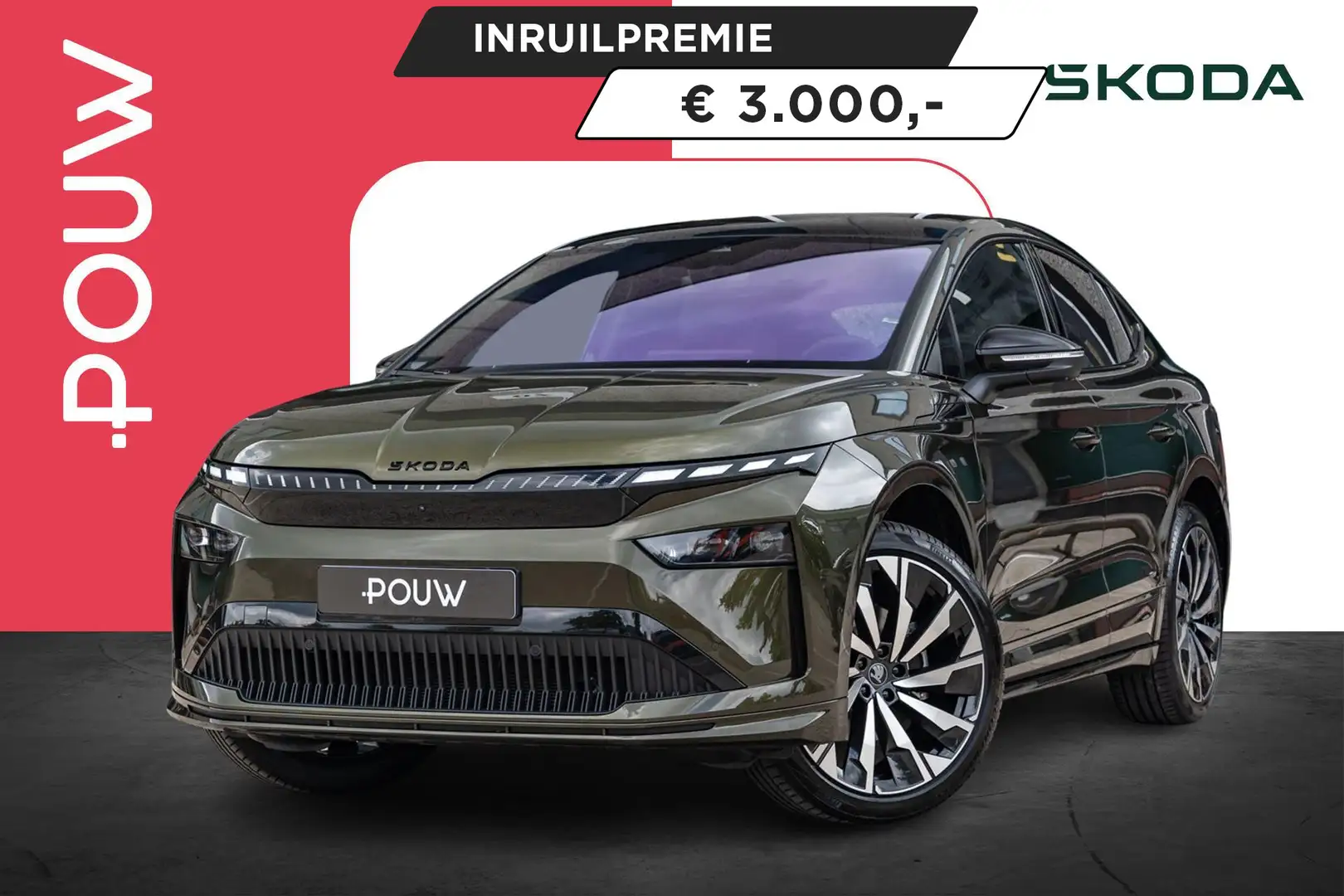 Skoda Enyaq Coupé 60 204pk Sportline | Business Upgrade Plus | Groen - 1