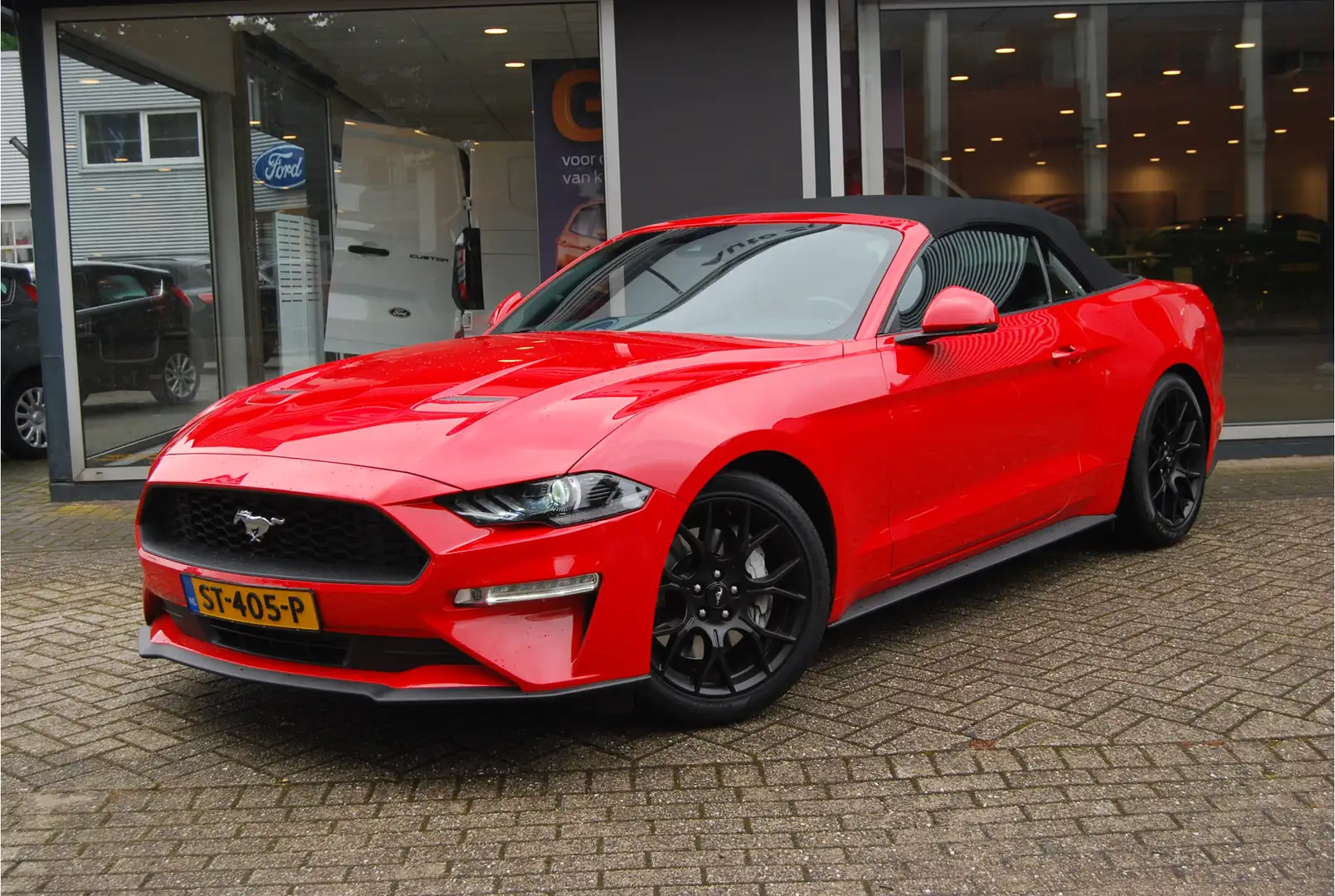 Ford Mustang Convertible 2.3 EcoBoost 290pk | NL-AUTO | ADAPTIE Rood - 2