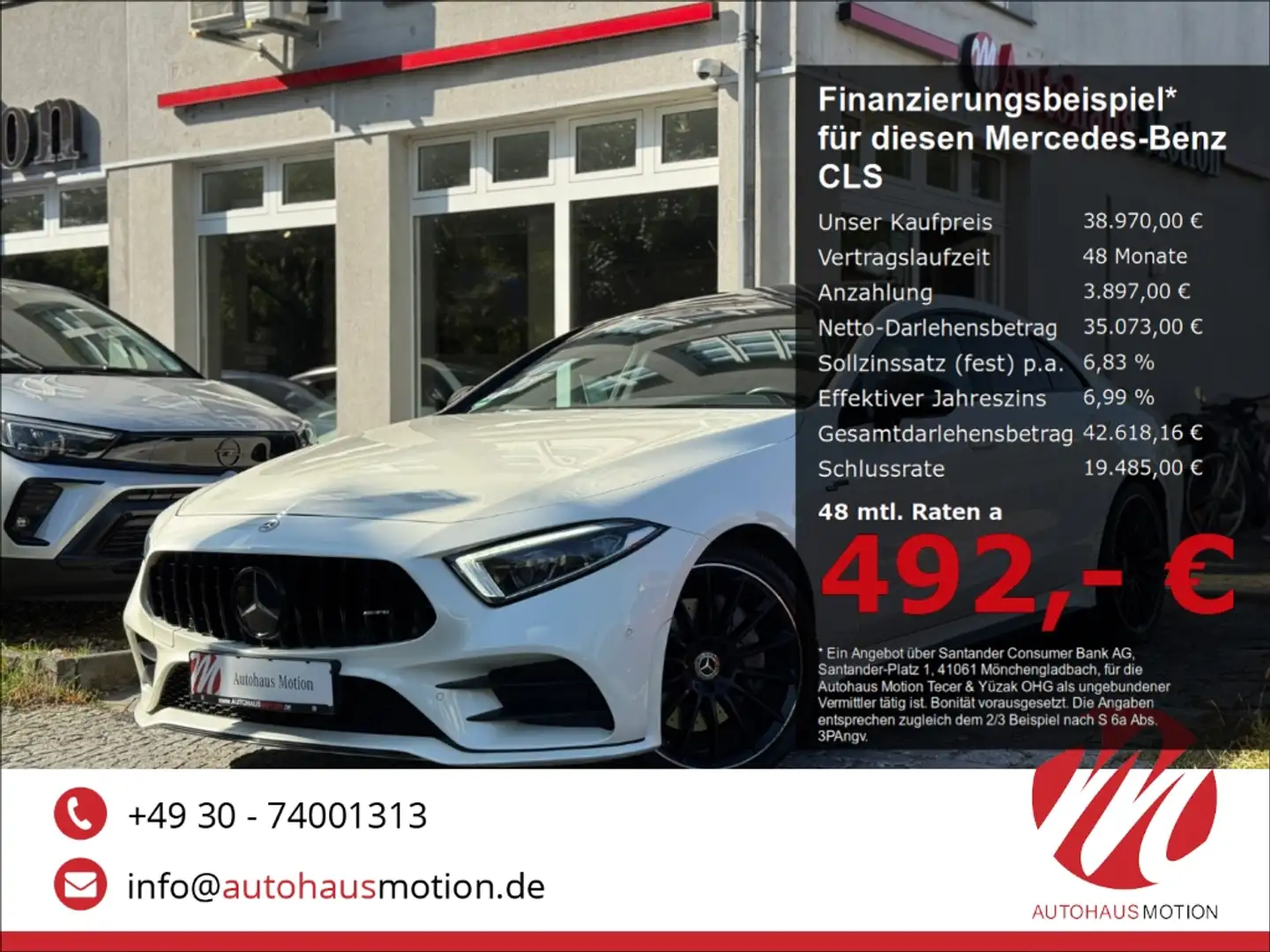 Mercedes-Benz CLS 450 4Matic AMG Edition 1 53 Umbau Wide GSD Kamera Weiß - 1