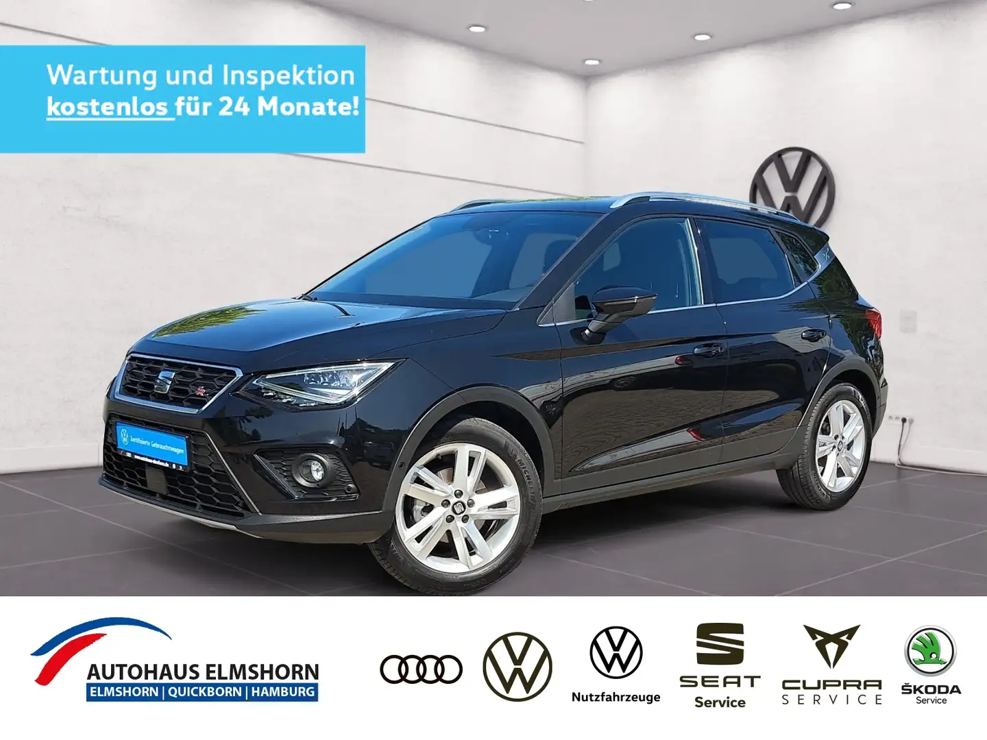 SEAT Arona FR 1.0 TSI DSG NAV KAM LED ACC VIRTUAL PDC SHZ Schwarz - 1