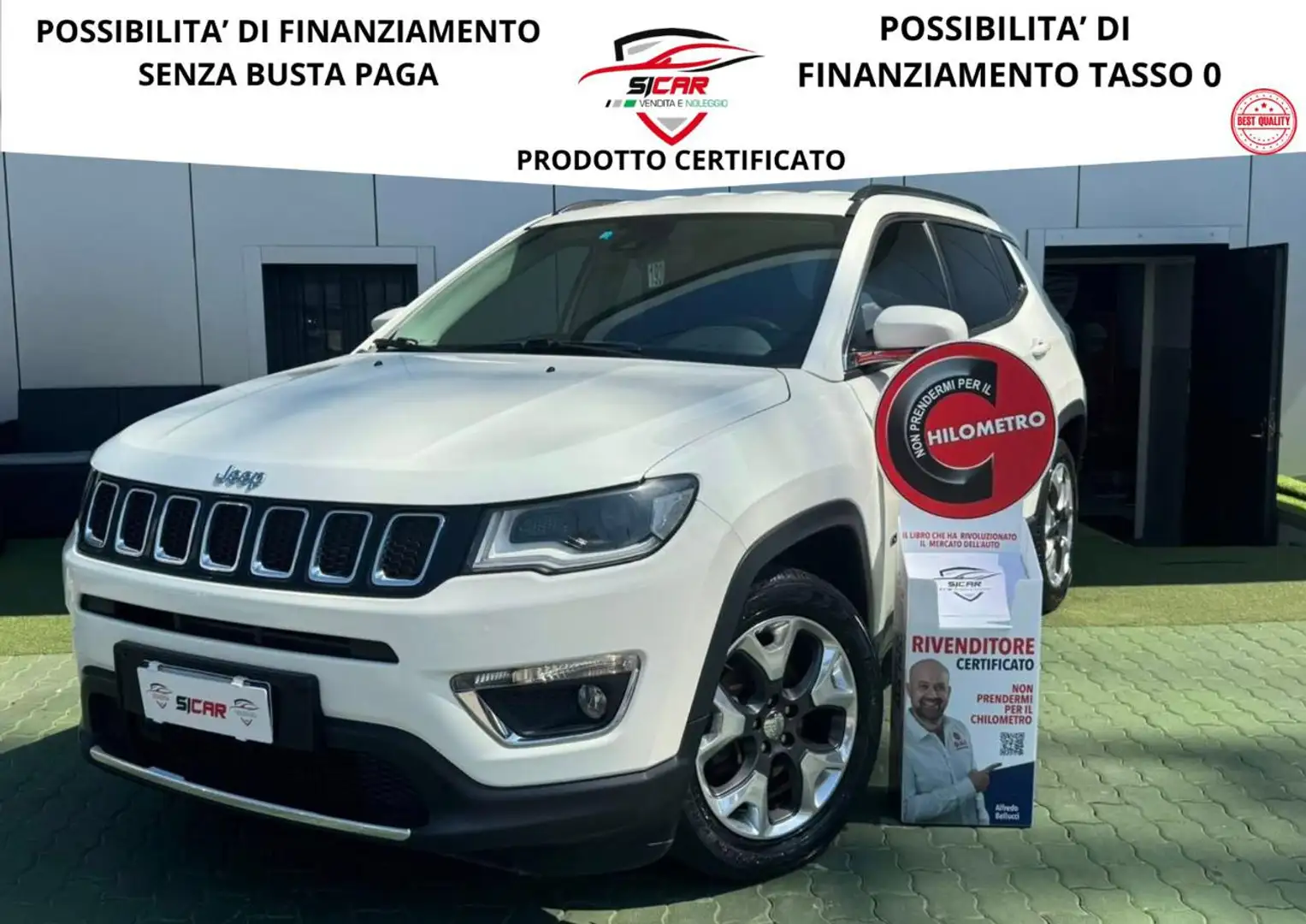 Jeep Compass 1.6 Multijet II 2WD Limited Blanc - 1