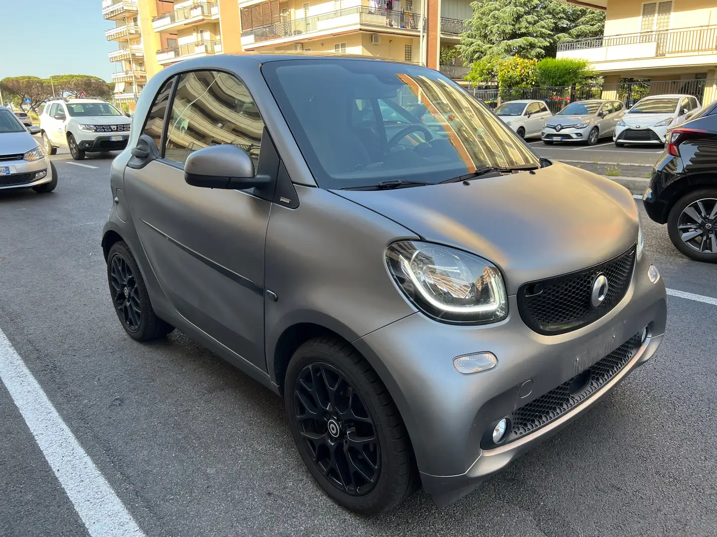 smart forTwo PASSION TURBO LED PANORAMA CERCHIO 16 PDC Grigio - 2