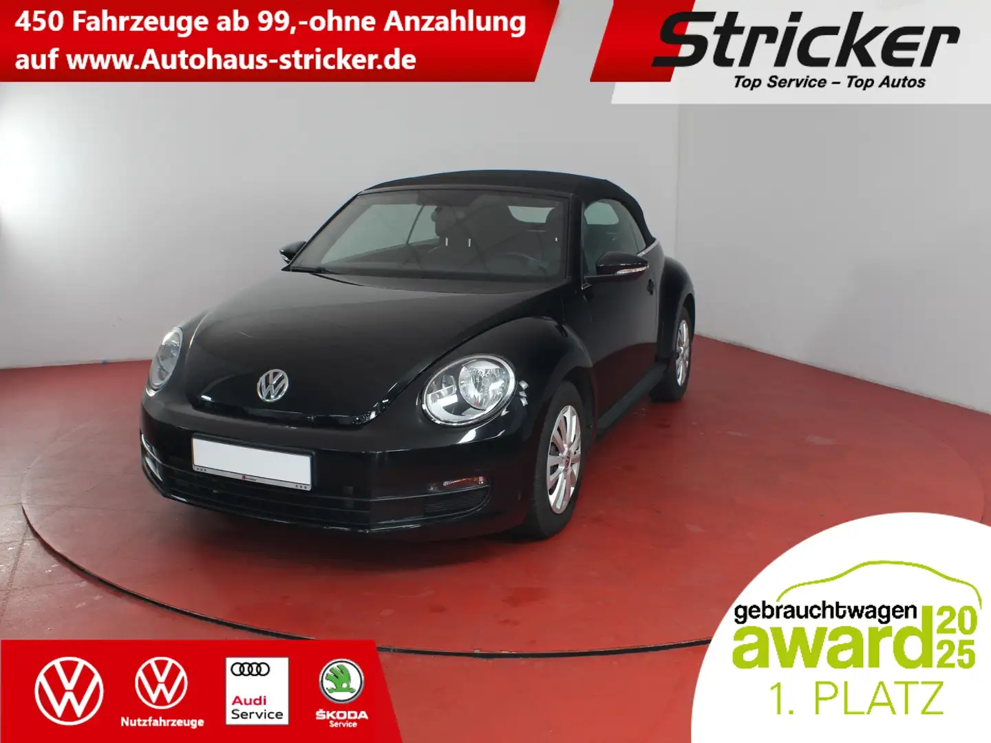 Volkswagen Beetle Cabriolet 1.2TSI TÜV bis 05/2027 Tempomat AUX Schwarz - 1