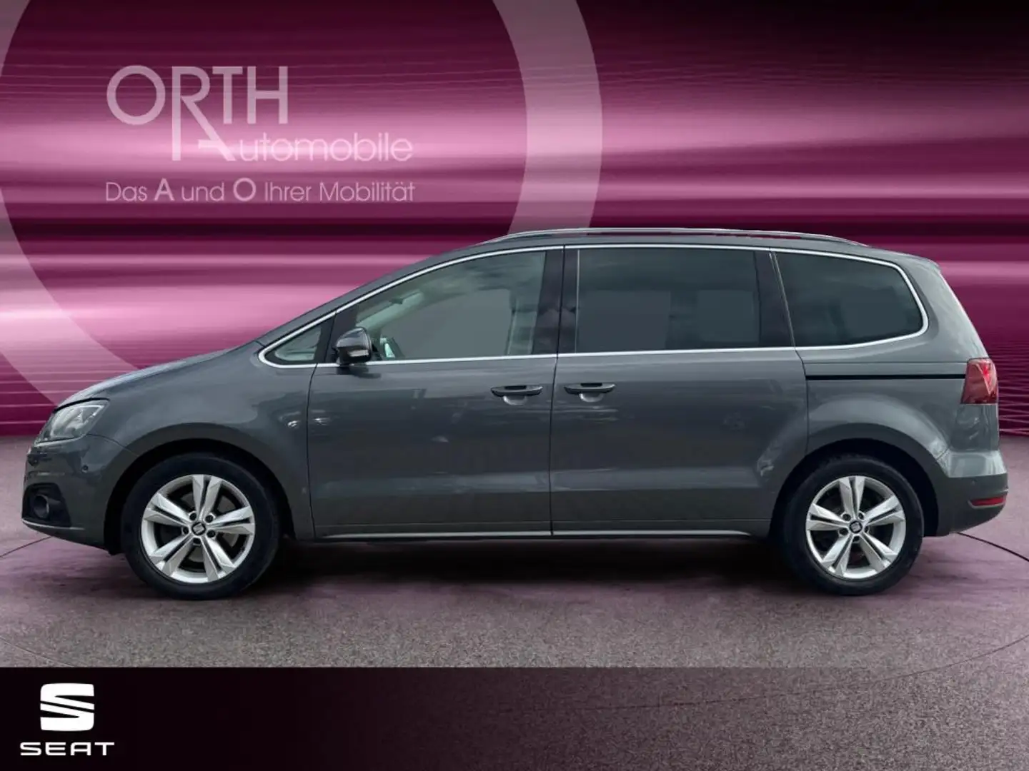 SEAT Alhambra 1.4 TSI Xcellence NAVI PANO LEDER ACC SPU Gris - 2