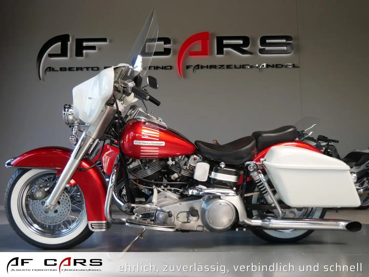 Harley-Davidson Electra Glide FLH 1200 Top Shovelhead viele Neuteile Roşu - 1