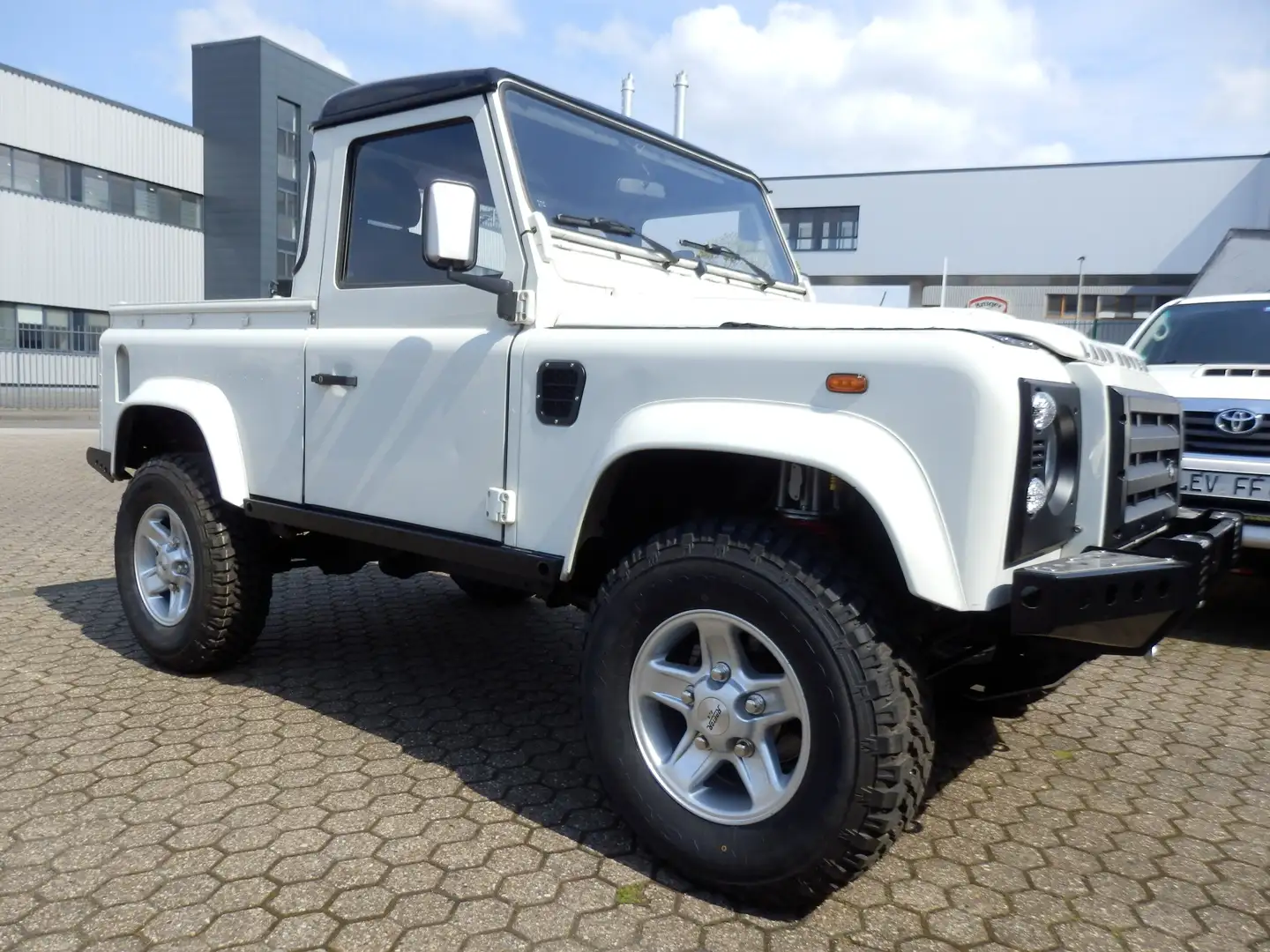 Land Rover Defender 90 Td5, Klima, AHK, Pick Up oder Cabrio, Neuteile Blanc - 2