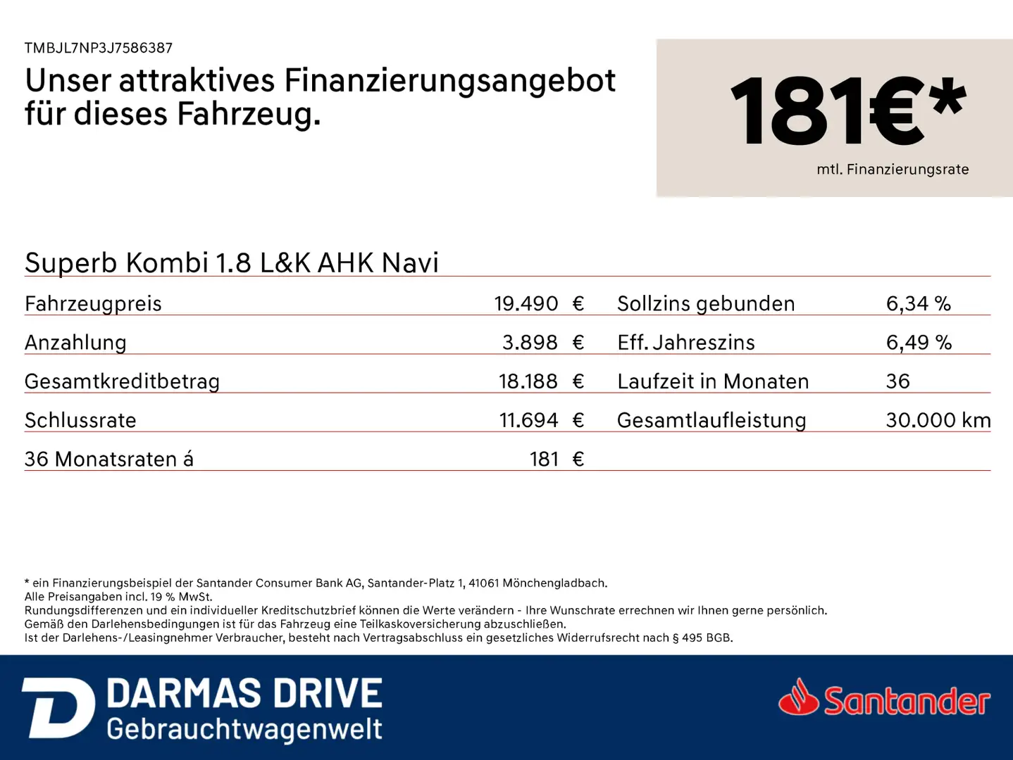 Skoda Superb Superb Kombi 1.8 L&K AHK Navi Braun - 2