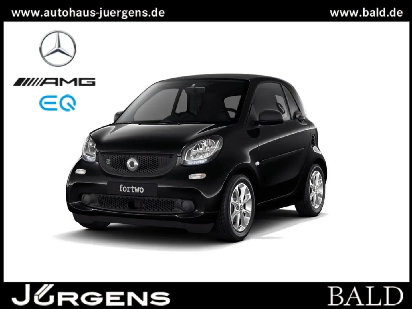 smart forTwo EQ  Style+PTS Schwarz - 1