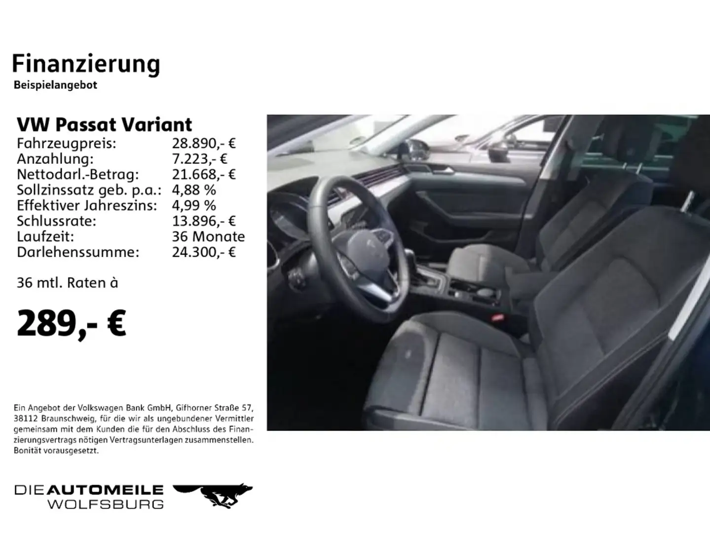 Volkswagen Passat Variant 1.5 TSI DSG Business AHK/ACC/Mult Blau - 2