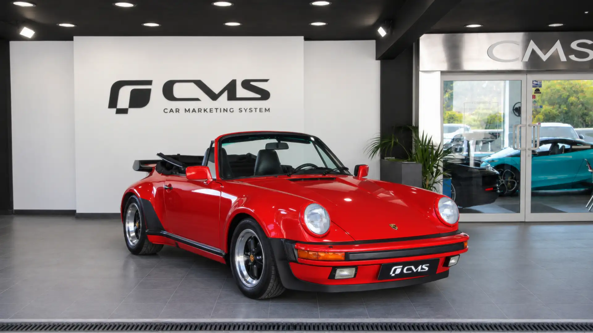 Porsche 911 911 Turbo Cabriolet 1988 빨강 사진 1