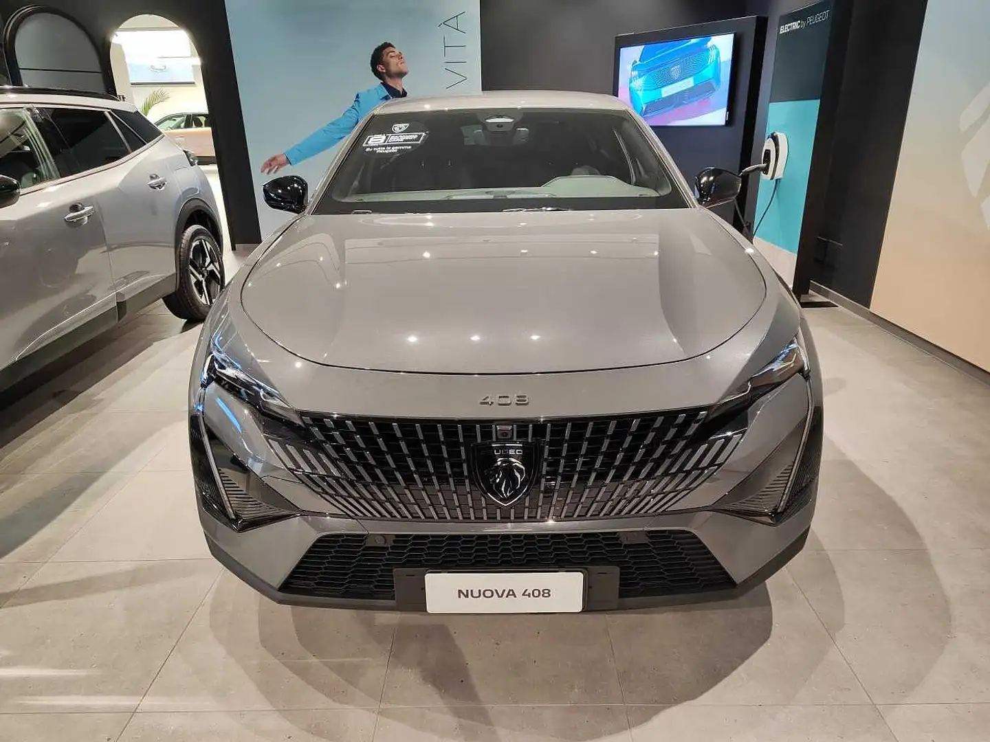 Peugeot 408 Hybrid 136 e-DCS6 GT - Grigio Selenium Grau - 2