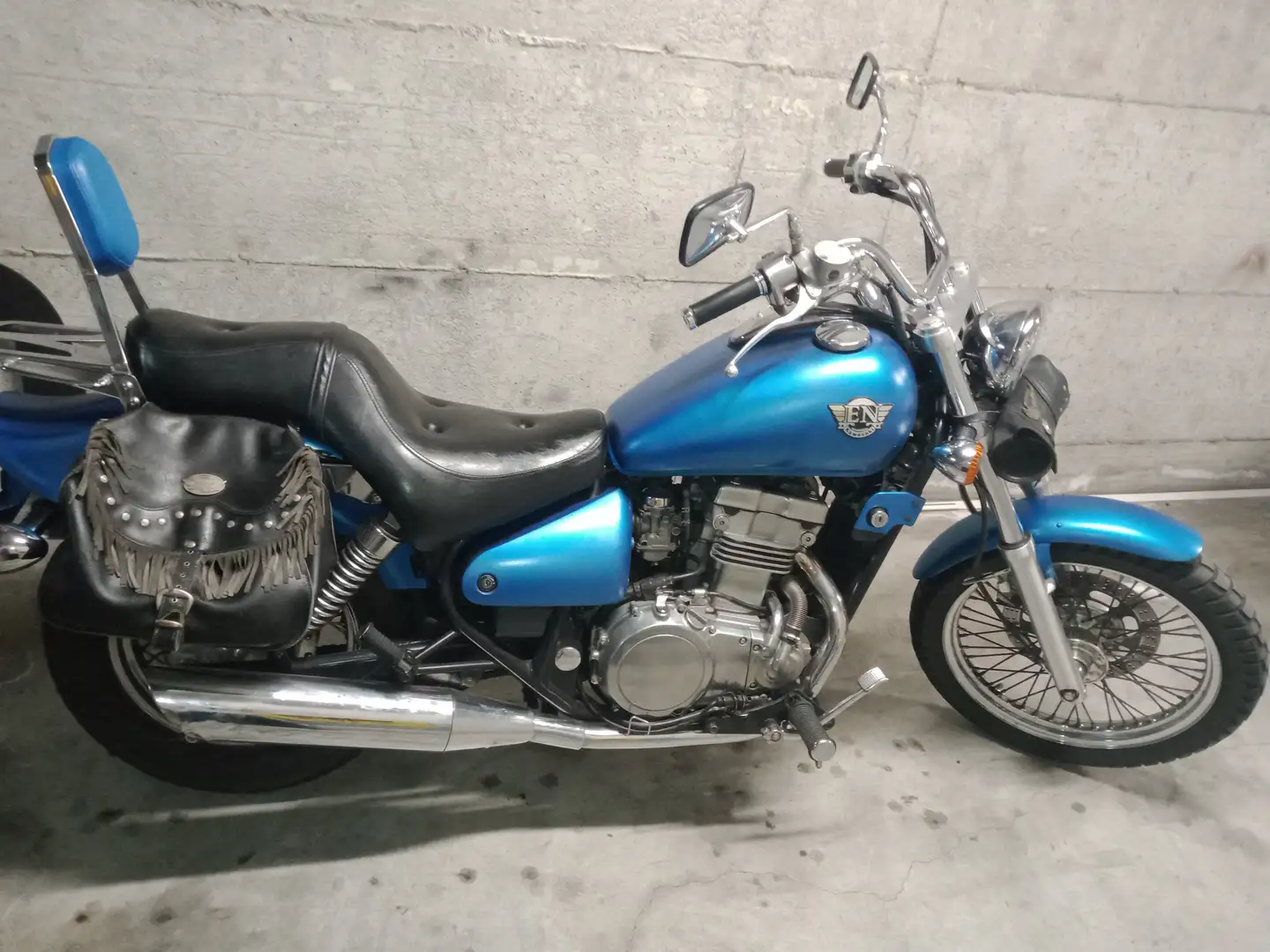Kawasaki EN 500 Bleu - 1