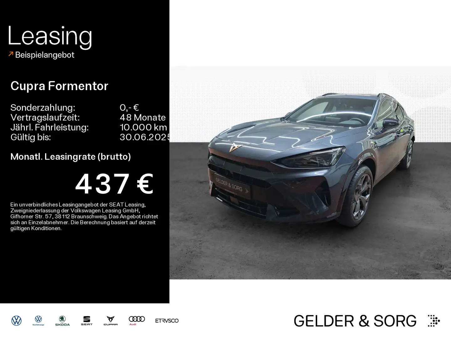 CUPRA Formentor 2.0 TDI 150PS DSG *LED*NAVI*SHZ*RFK* Gris - 1