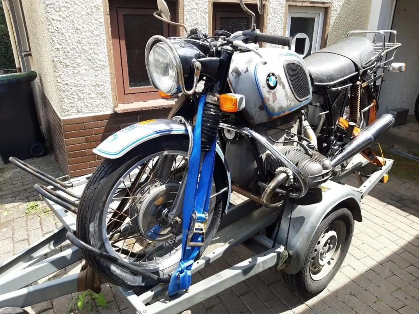 BMW R 60 R60/5, 1 Hand,Pappbrief kompl.original,silber-blau Argent - 1