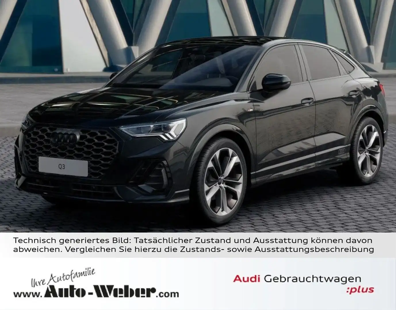 Audi Q3 Sportback 35TFSI S LINE PANO SONOS STANDHZ VC Schwarz - 1