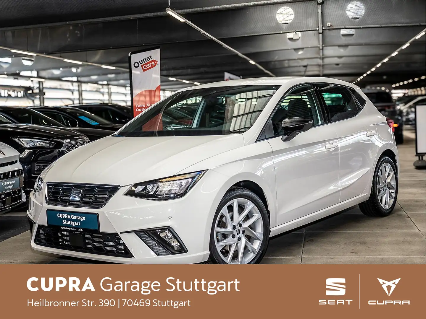 SEAT Ibiza 1.0 TSI FR DSG NAVI KLIMA TEMP SHZ EPH Weiß - 2