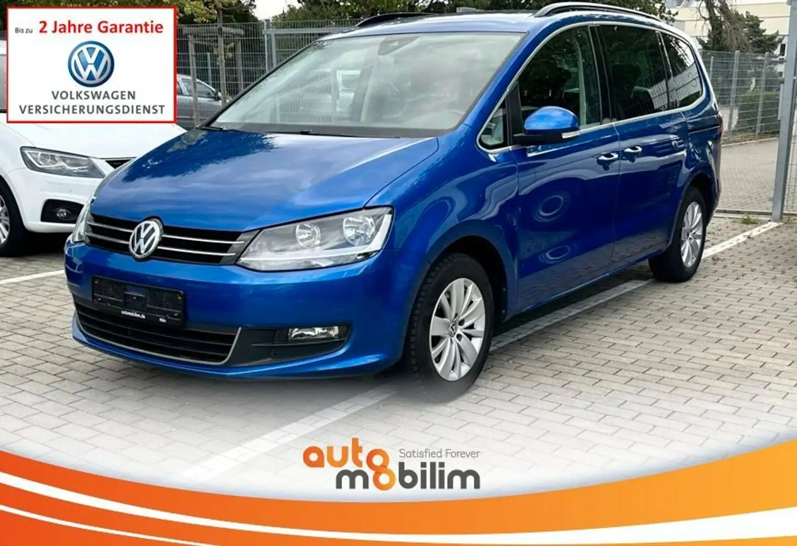 Volkswagen Sharan 2.0 TDI*7-Sitz*SpurAss*Temp*PDC*SHZ* Blau - 1