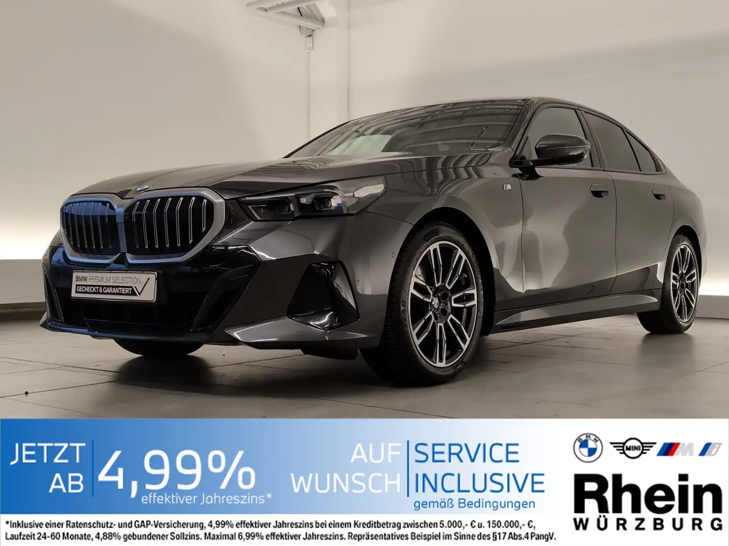 BMW 520 d Limousine M Sportpaket LED/HiFi/Shz-vo+hi  LED/H Grau - 1