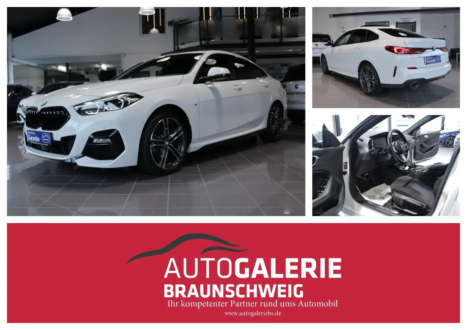 BMW 218 218i Gran Coupé M Sport *PANORAMA*ACC*CAM*SHZ* Blanc - 1