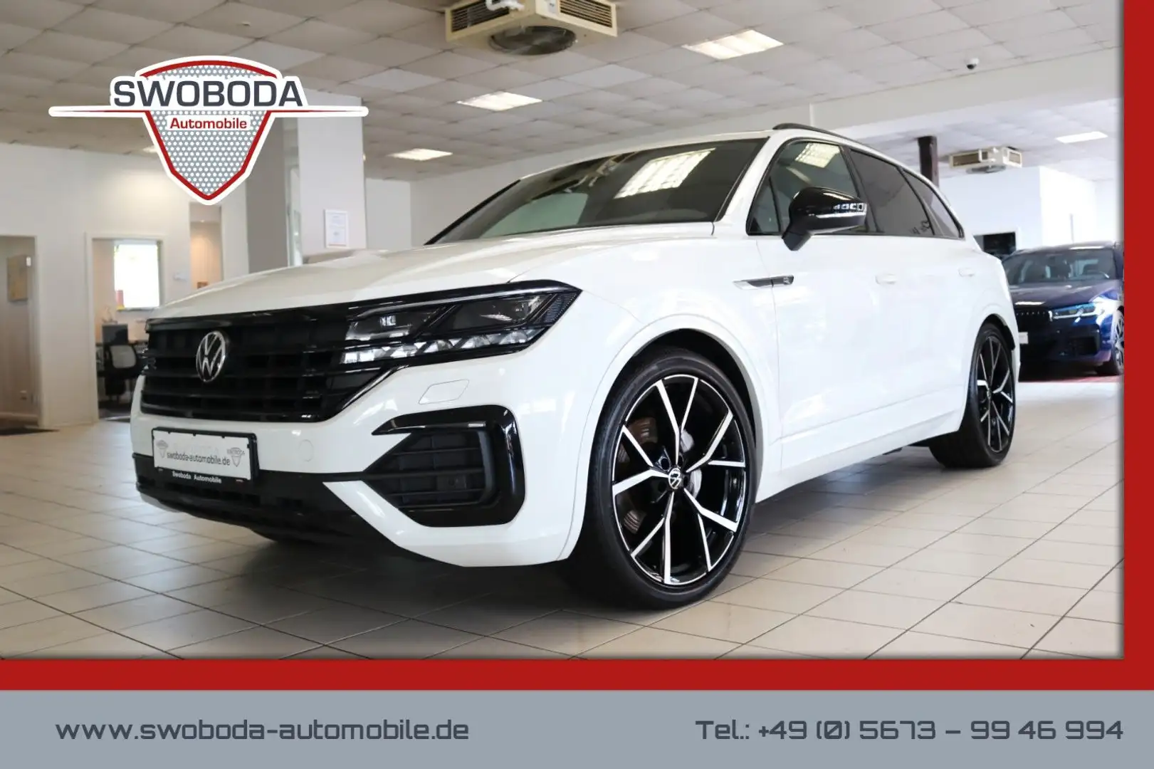 Volkswagen Touareg 2x R-Line Black Style Luft AHK STHZ Pano Blanc - 1