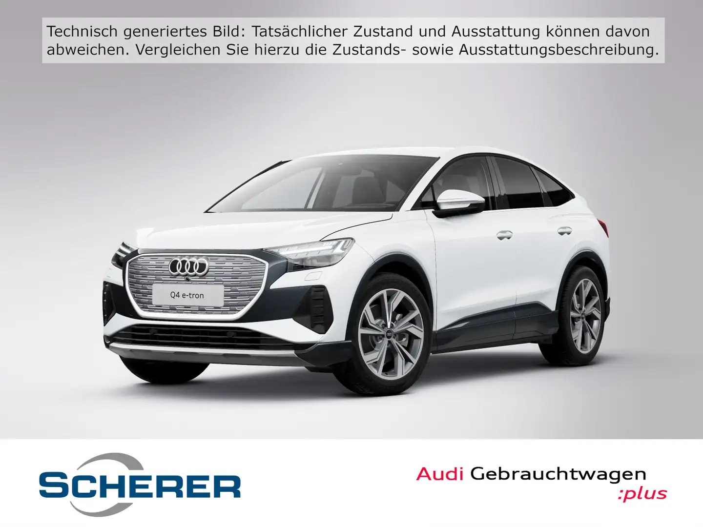 Audi Q4 e-tron 50 e-tron quattro 220 kW Weiß - 1