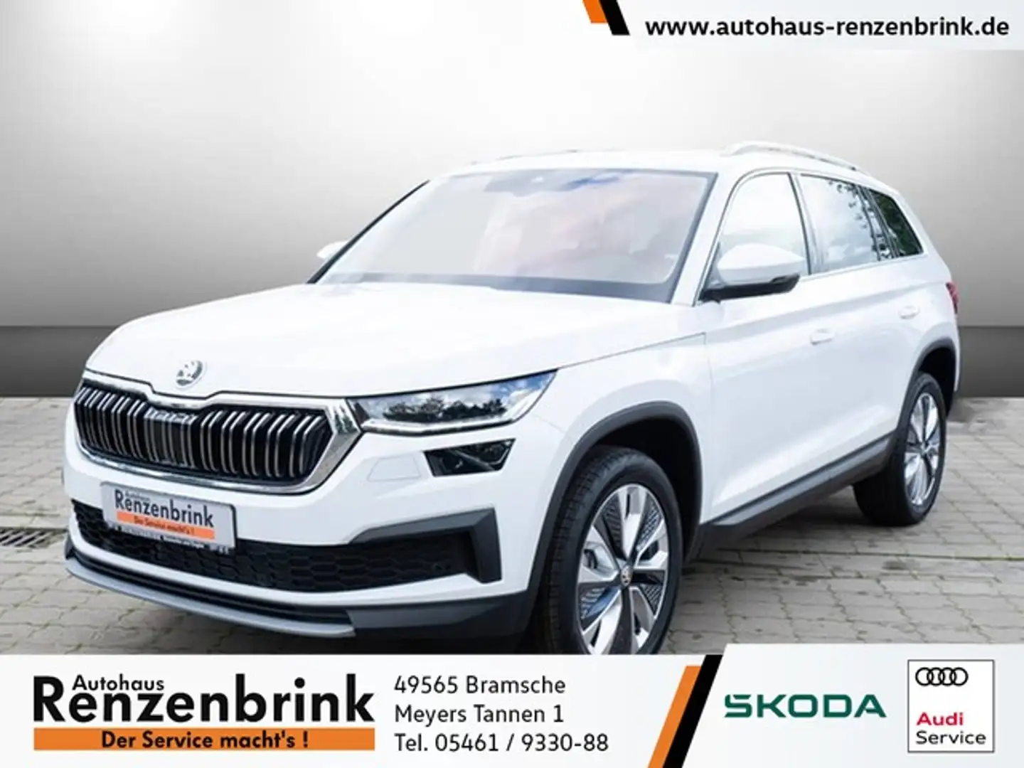 Skoda Kodiaq 2.0 TSI Style 4x4 360°+AHK+STANDHZG Weiß - 1