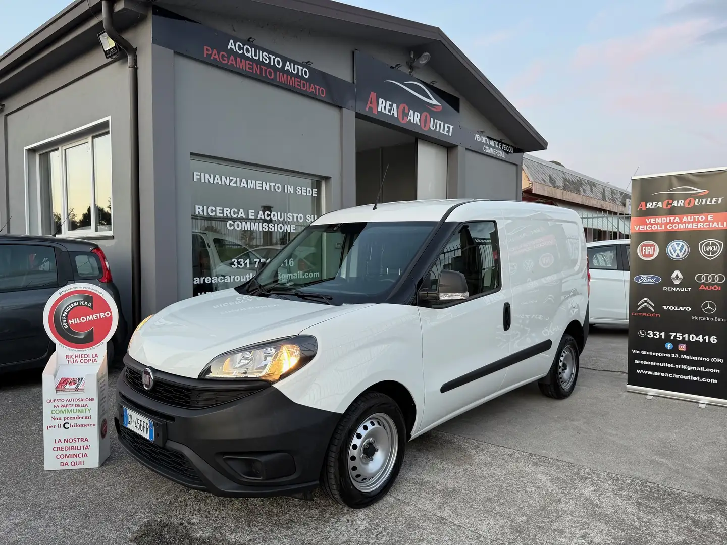 Fiat Doblo 1.6 mjt 105cv*05/2022*km 64.322*GARANZIA*IVA DEDUC Weiß - 1