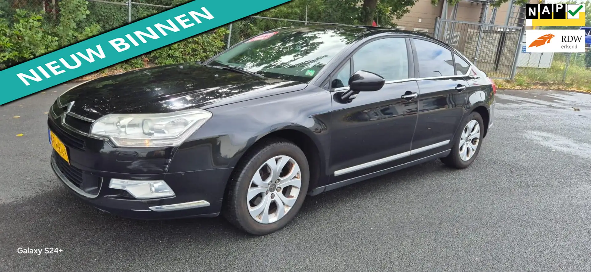 Citroen C5 2.0 HDiF Exclusive LEUKE AUTO RIJDT EN SCHAKELT GO Zwart - 1