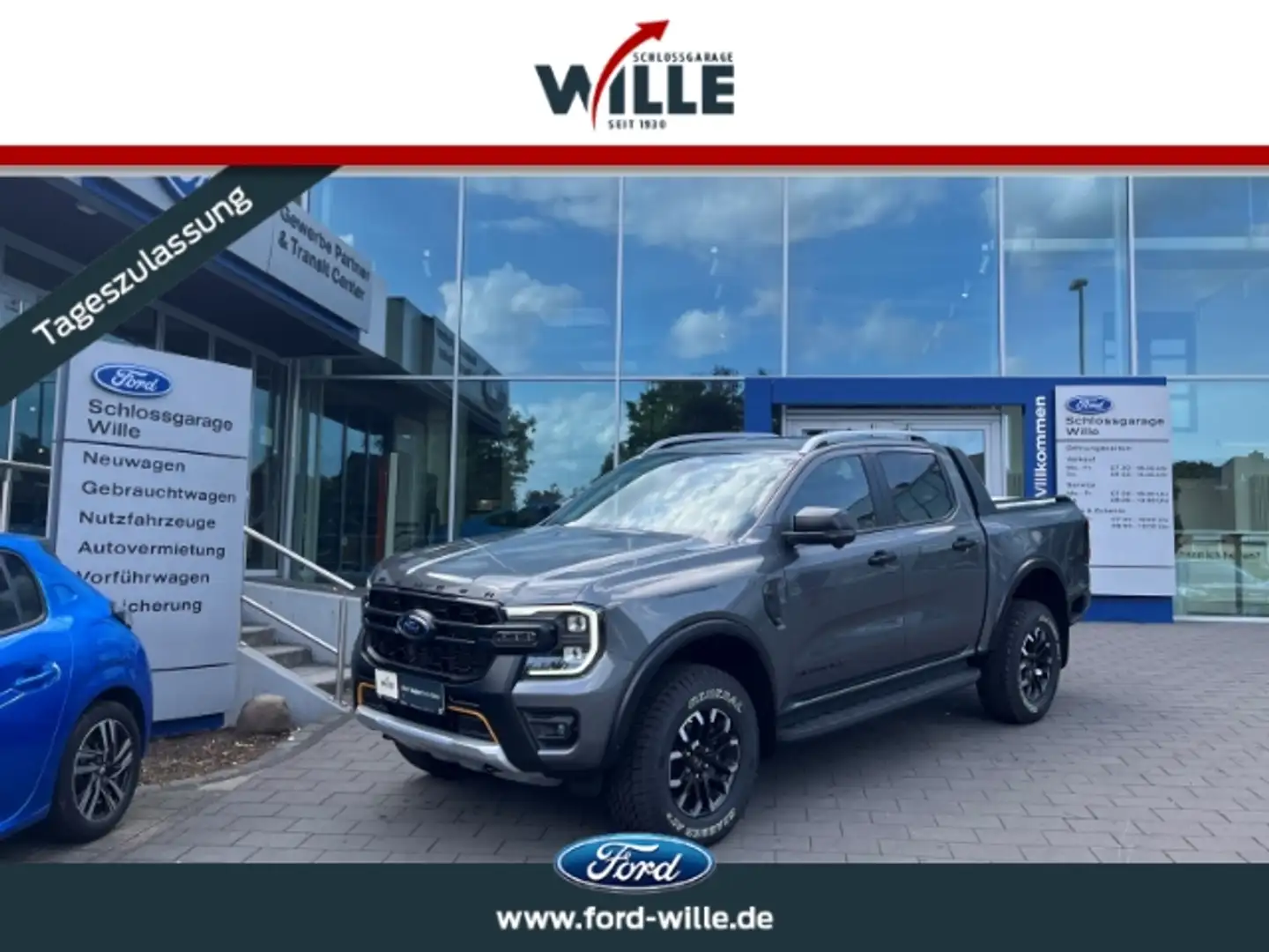 Ford Ranger Wildtrak X e-4WD Doppelkabine elektr.Rollo Komfort Grau - 1