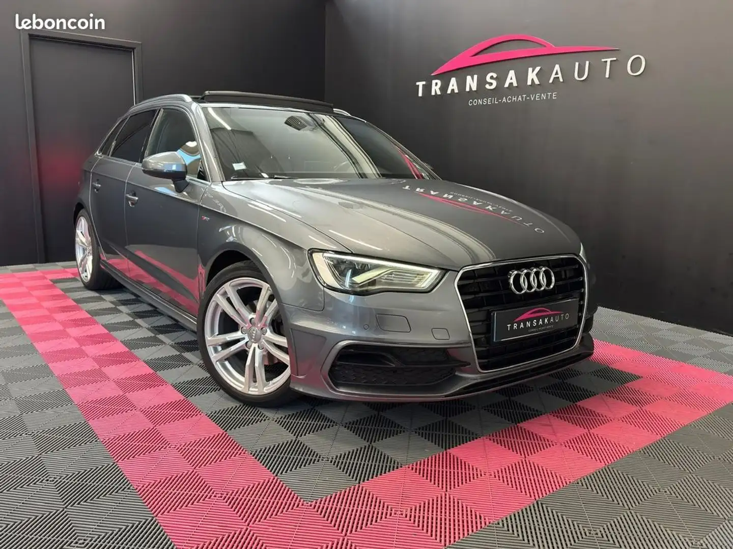 Audi A3 2.0 TDI 150 S tronic 6 Line SUIVI COMPLET RÉVISION Gris - 1