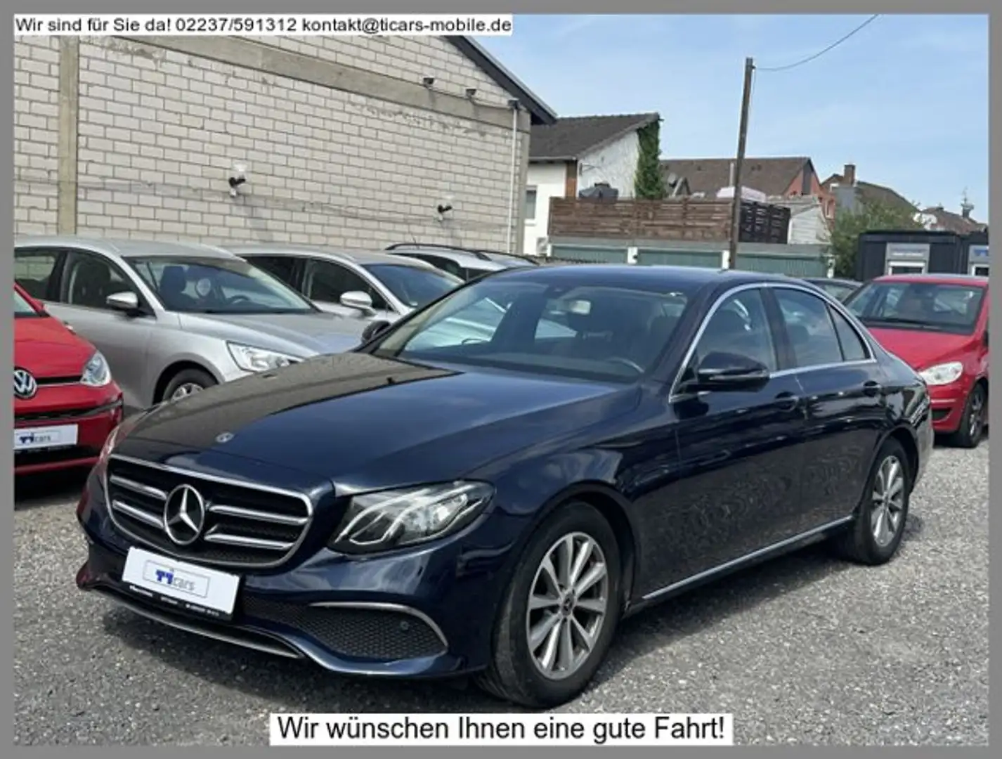 Mercedes-Benz E 200 d *1.Hand,Navi,LED,Kamera,Garantie* Blau - 1