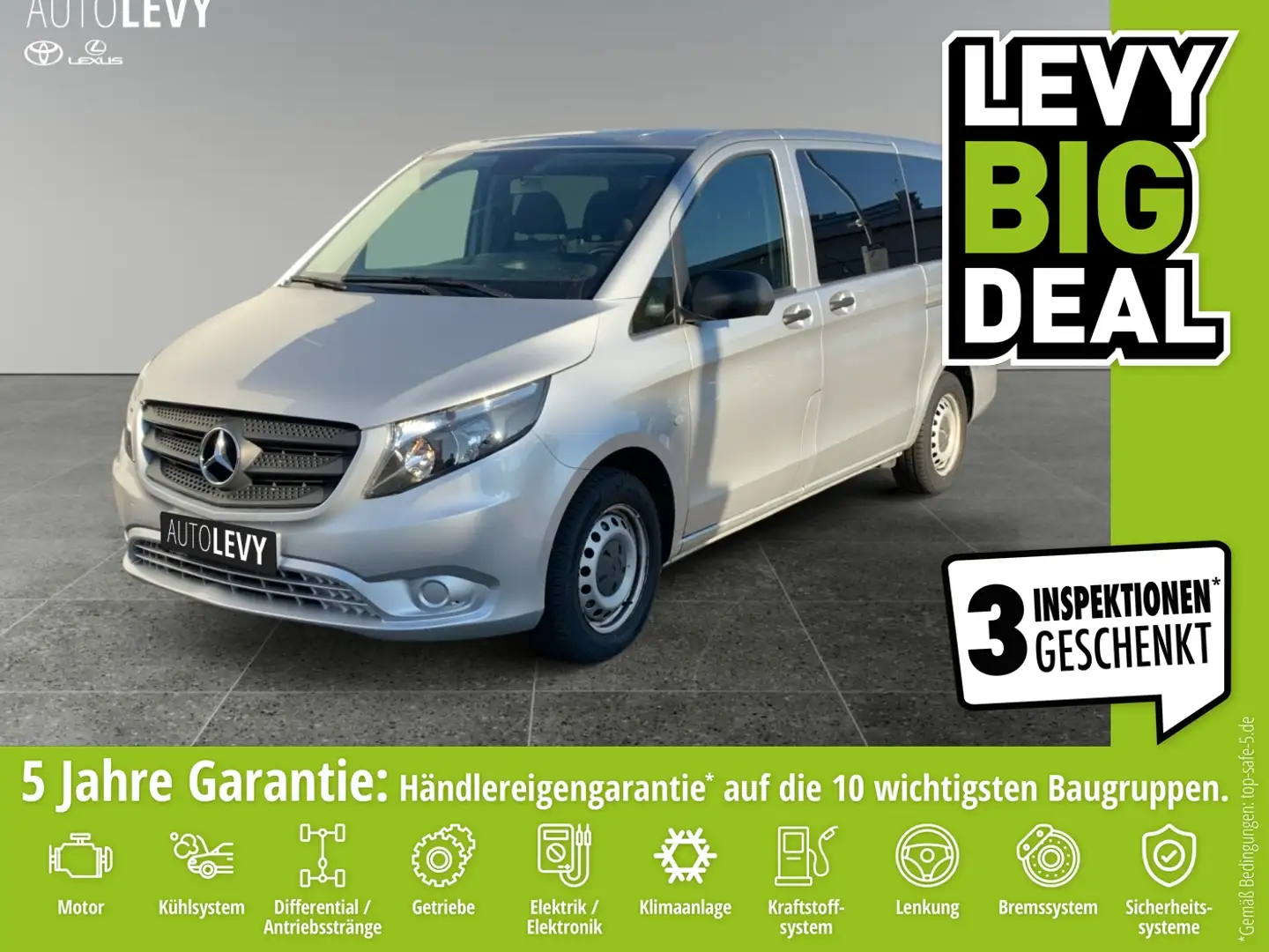 Mercedes-Benz Vito Tourer 114 CDI *9 Sitzer*Bluetooth* Серебристый - 1