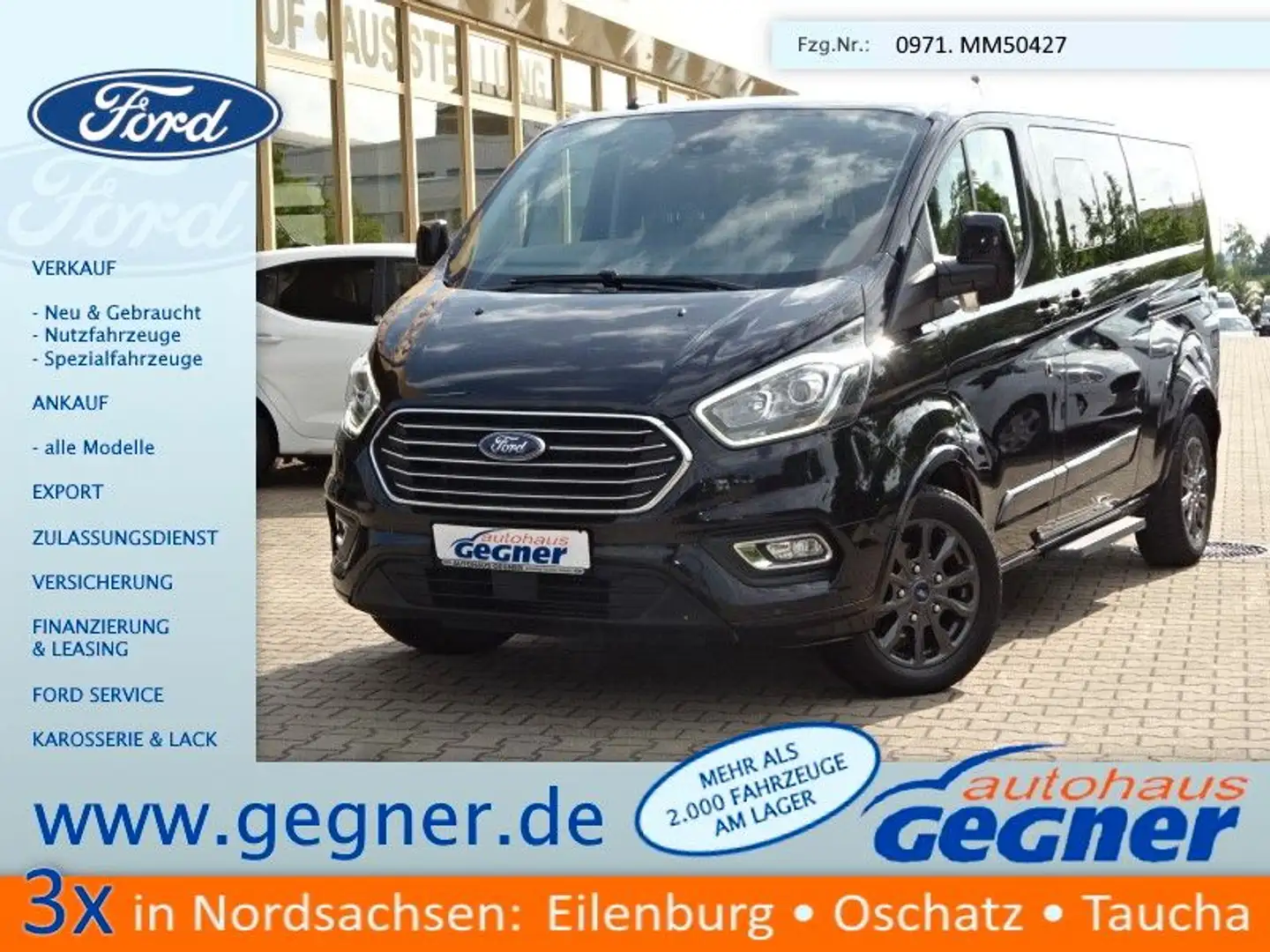 Ford Tourneo Custom 130PS Autm. Titanium L2 Navi Noir - 1