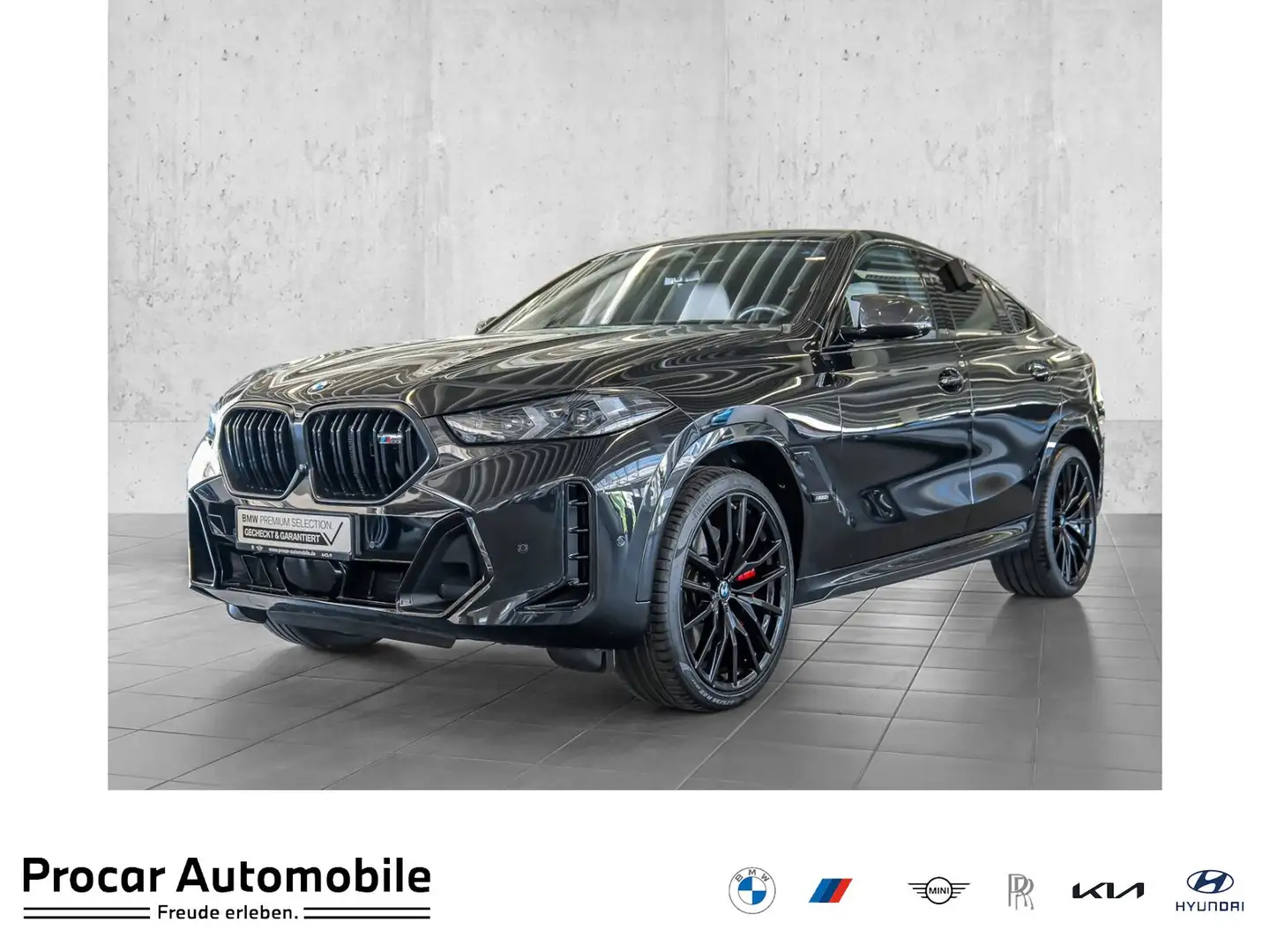 BMW X6 M60i xDrive M Sport NAVI LED Sound Syst. DAB Schwarz - 1