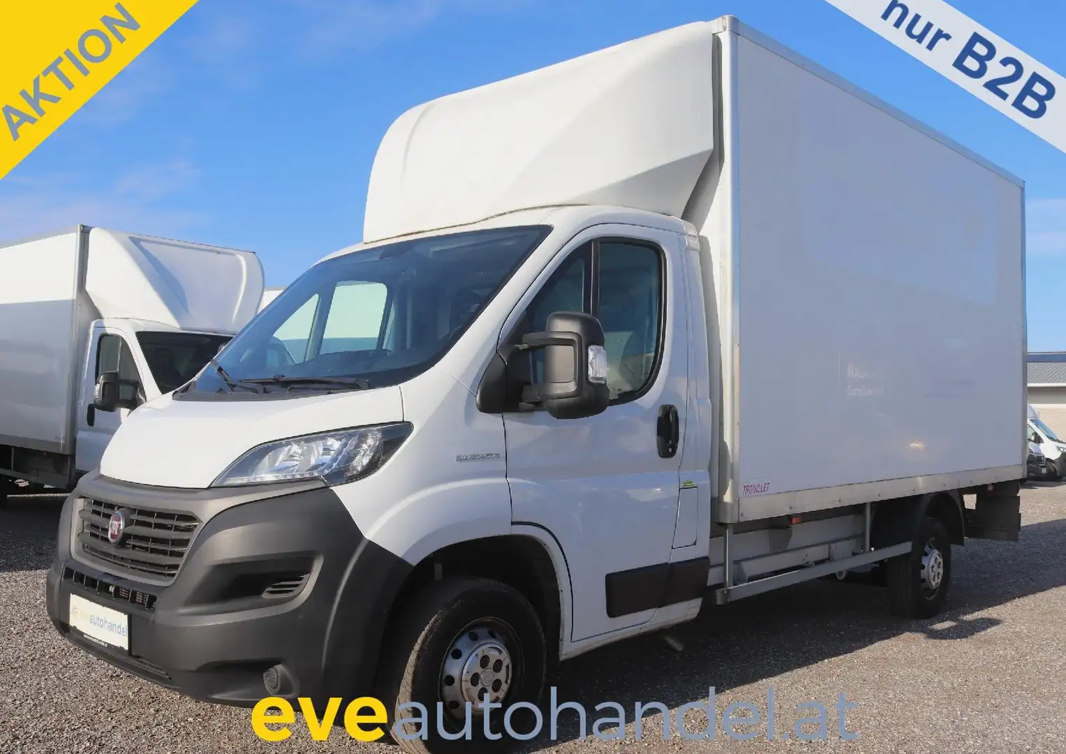 Fiat Ducato Kasten/€ 24.000,-netto/ Koffer Ladebordwand Weiß - 1