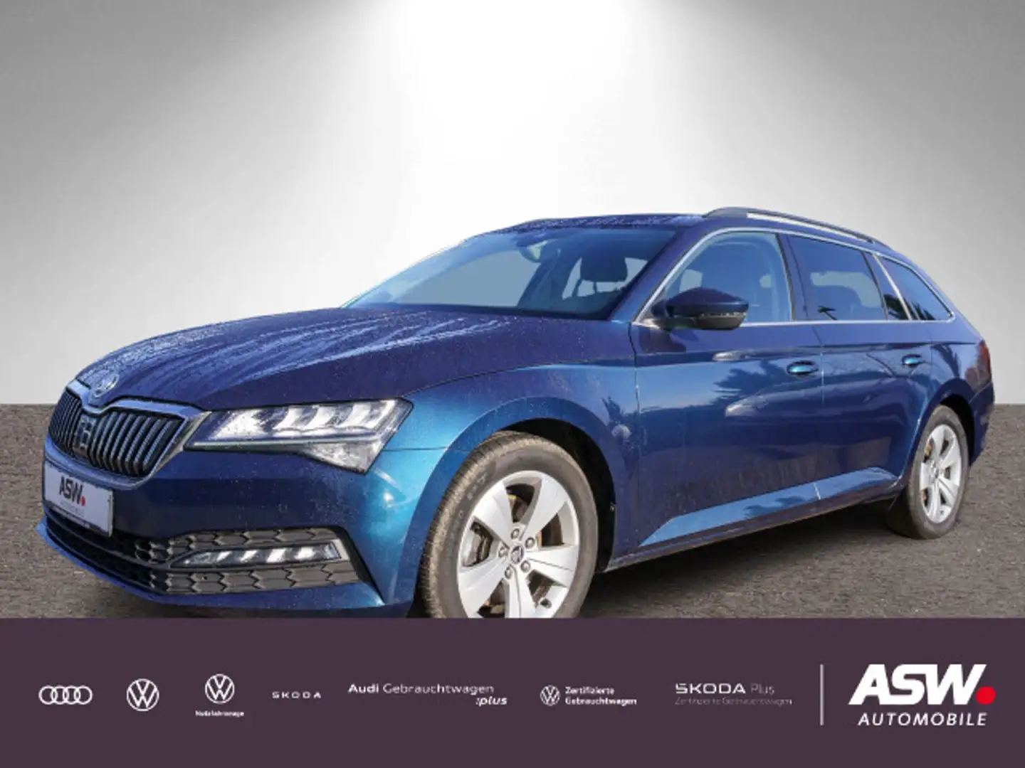 Skoda Superb Combi Ambition 2.0TDI DSG AHK Navi ACC VC Blau - 1