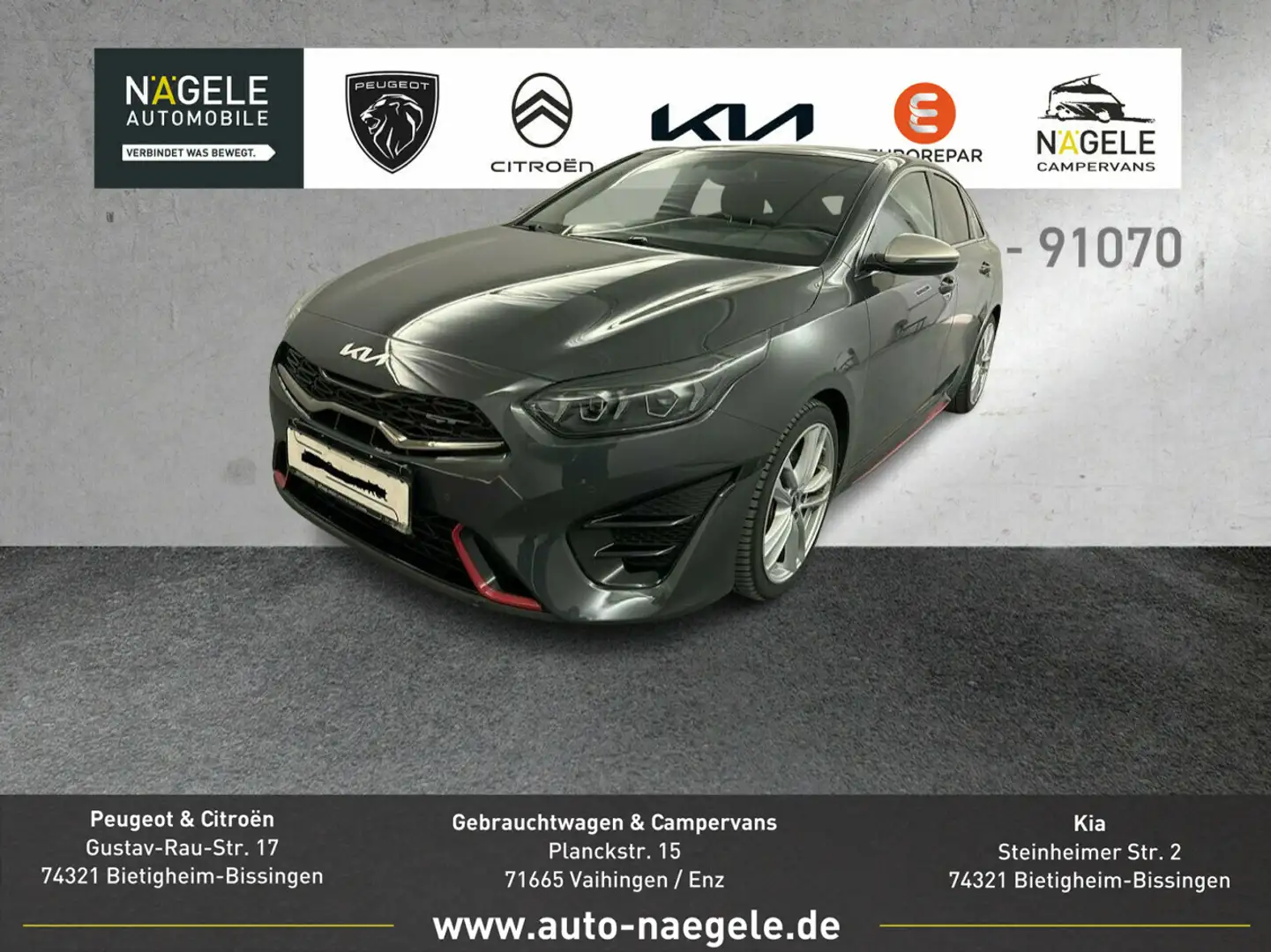 Kia ProCeed / pro_cee'd Proceed GT 1.6 T-GDI|Navi+LED+ACC+DigitalCockpit Gris - 1