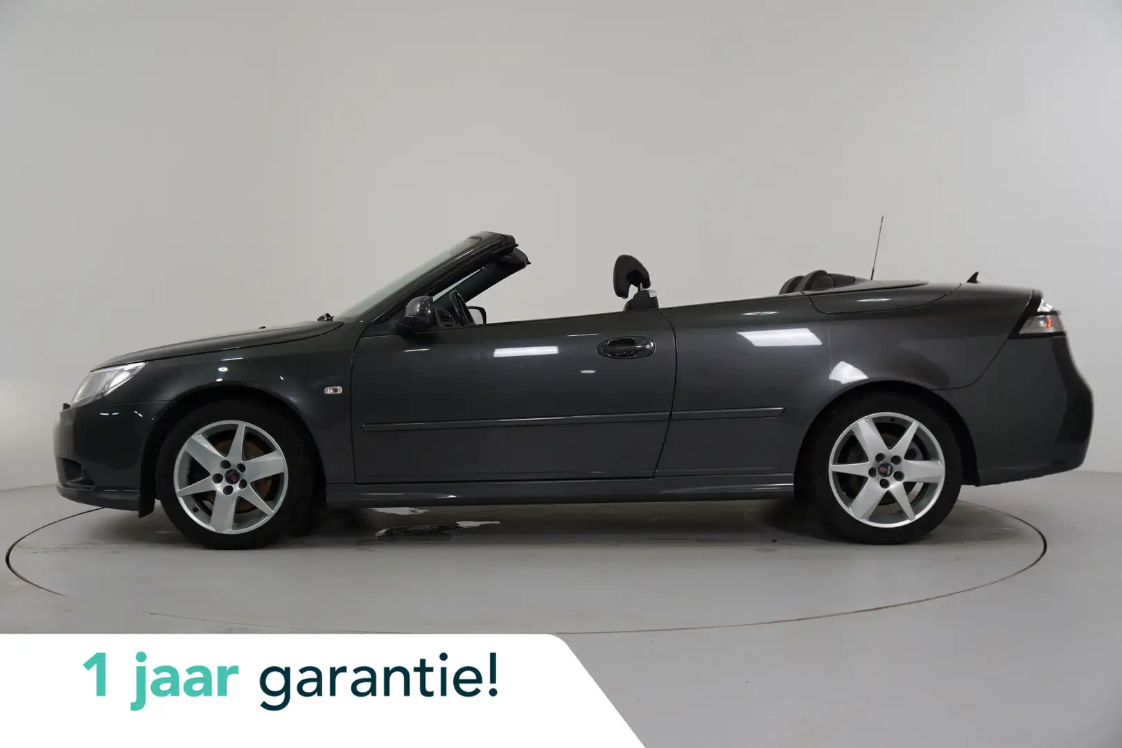 Saab 9-3 Cabrio 1.9 TTiD Linear Sport Exklusiv Aero | Leder Grau - 1