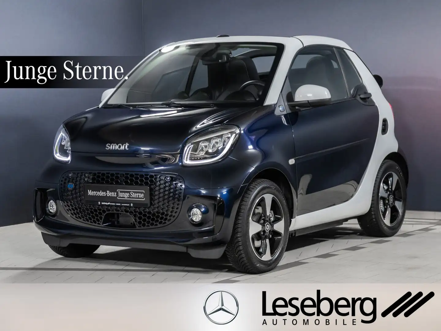 smart forTwo ForTwo Cabriolet EQ Passion LED/22 kW/DAB/Kamera Bleu - 1