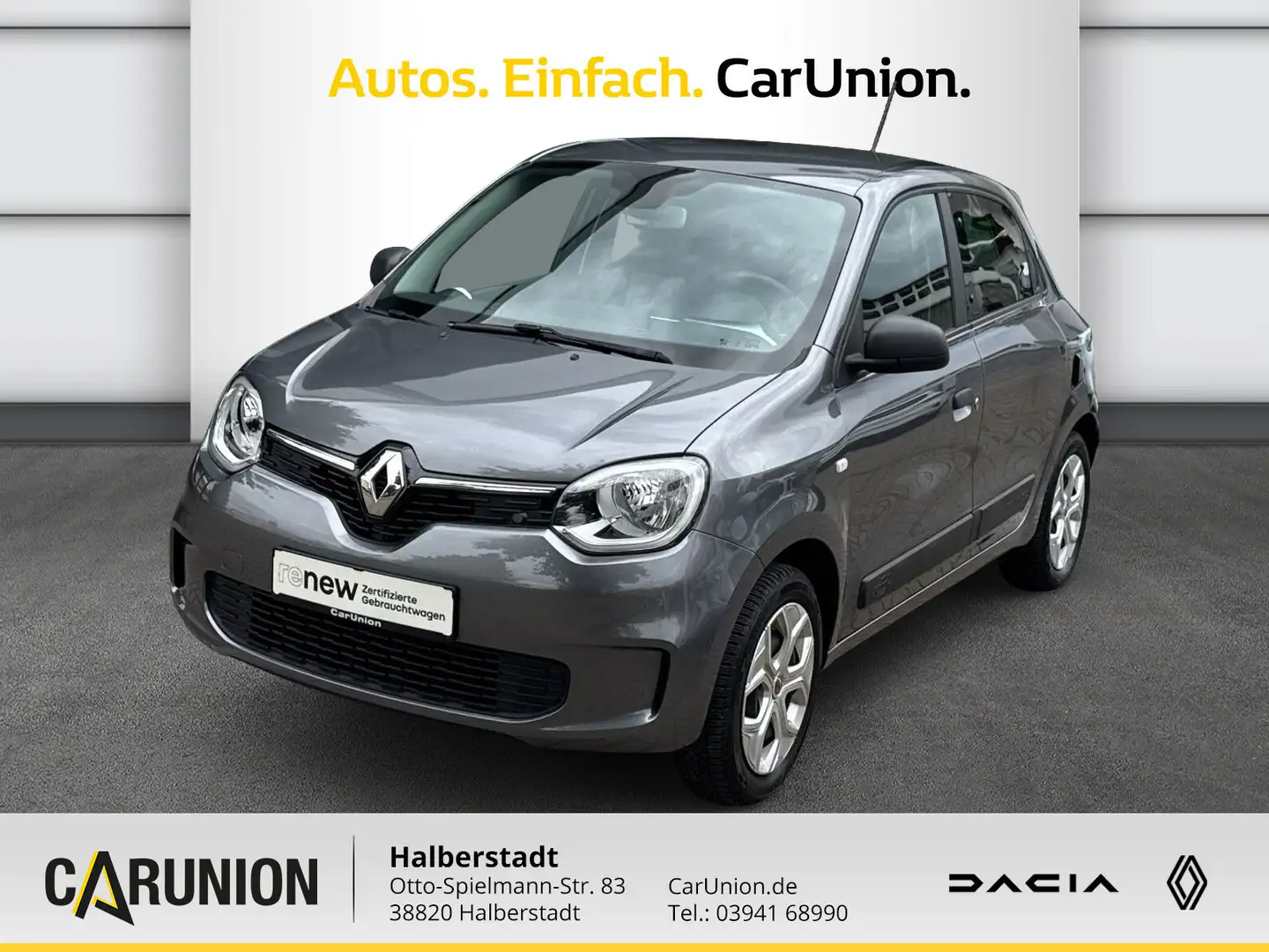Renault Twingo LIFE SCe 65 Start & Stop BT Klima ZV EFH Gris - 1