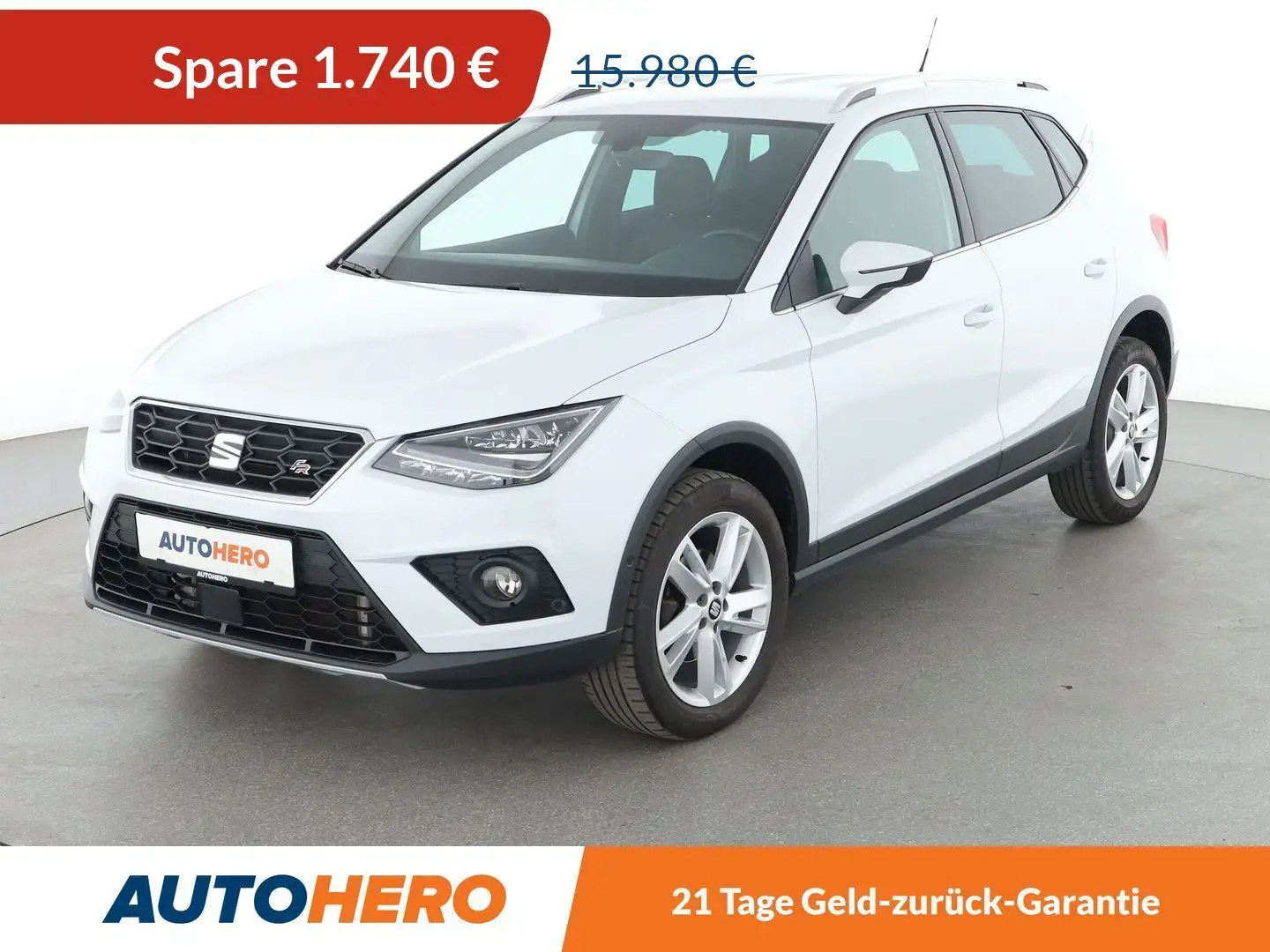 SEAT Arona 1.6 TDI FR *CARPLAY*NAVI*CAM*LED*SHZ*TEMPO* Weiß - 1