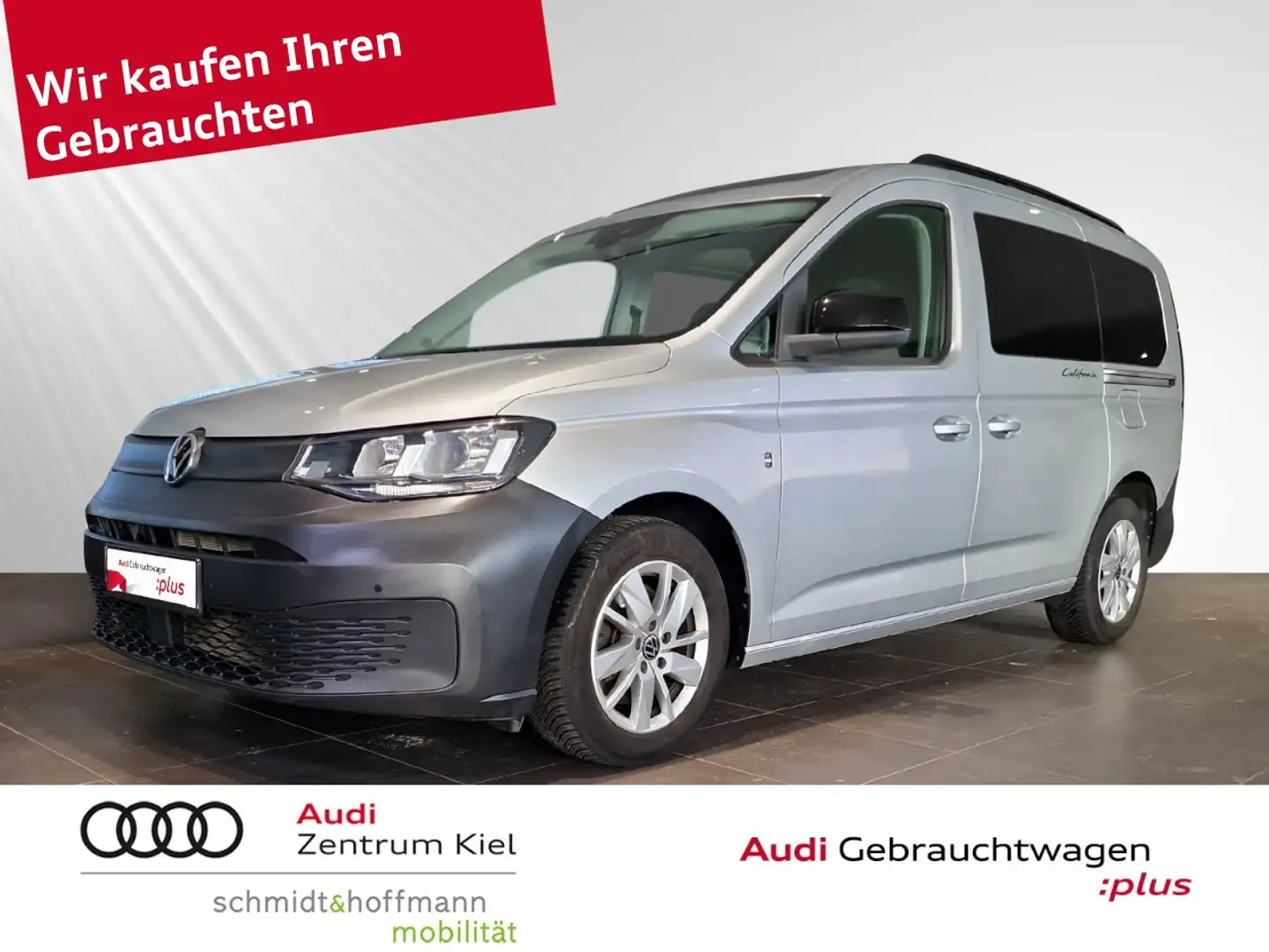 Volkswagen Caddy Maxi Life 2.0 TDI California DSG Panorama Klima Silber - 1