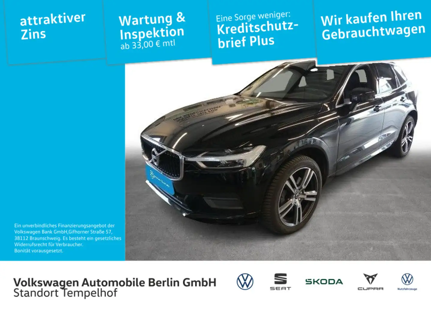 Volvo XC60 Momentum 2WD NAVI LEDER LED SHZ Negro - 1