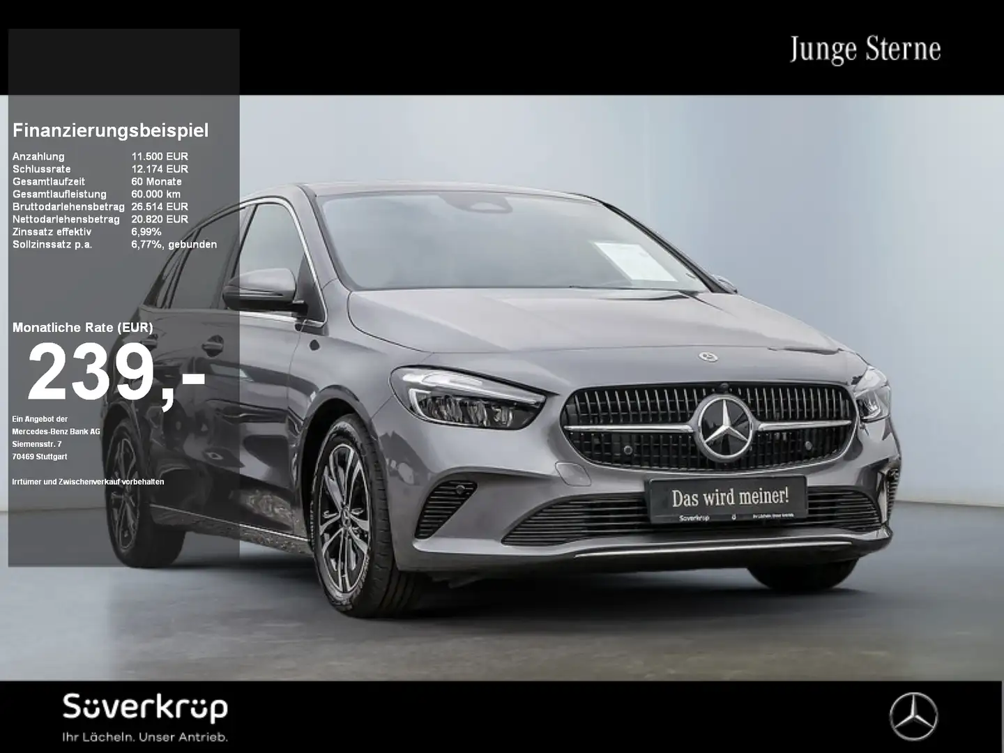 Mercedes-Benz B 200 , PROGRESSIVE KAMERA SPUR PDC SHZ Grau - 1