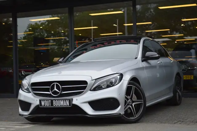 Mercedes-Benz C 200 AMG-Line Led Leder Panorama Night Afn.trekh Pdc