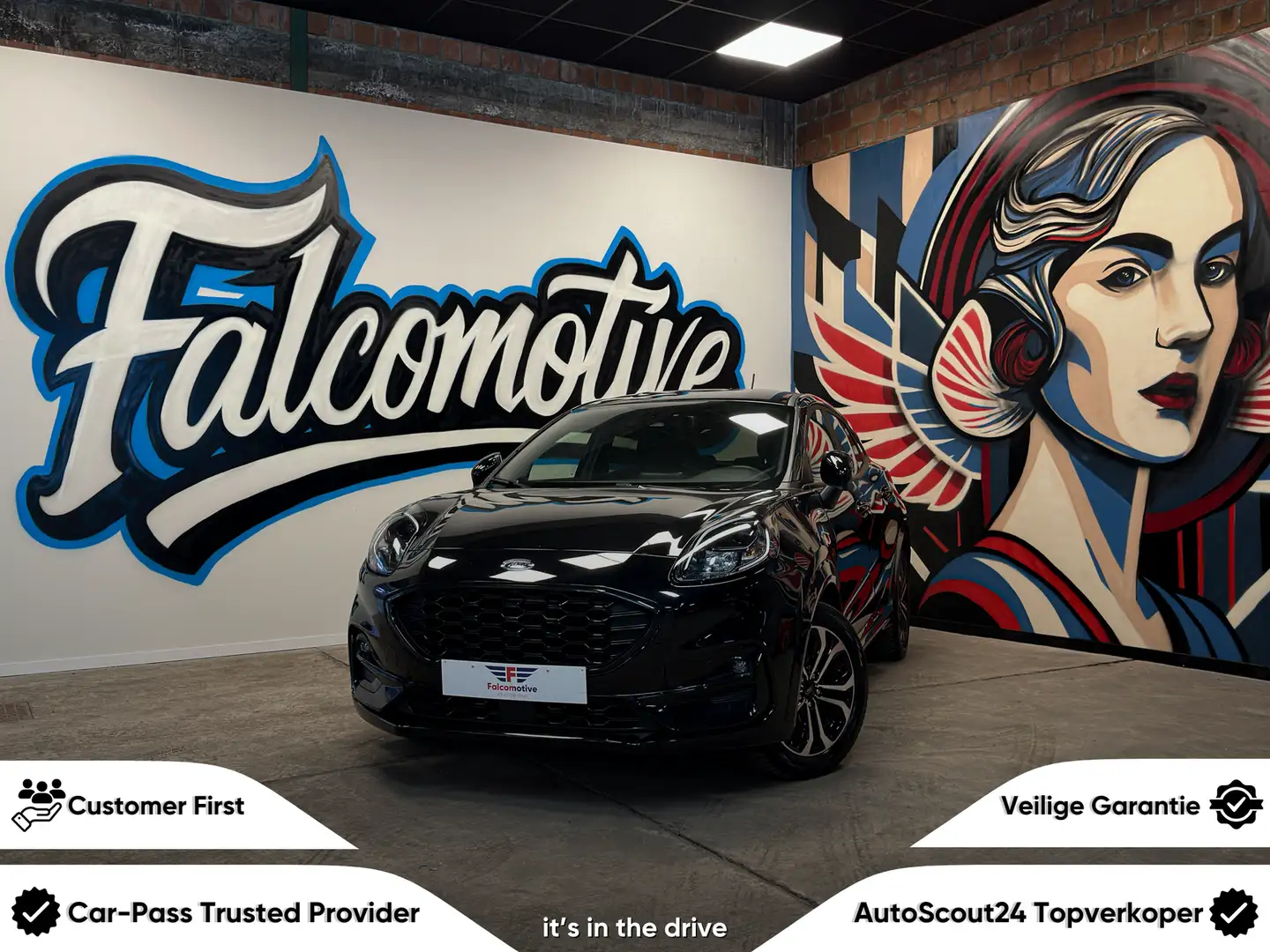 Ford Puma 1.0iA*AUT*MHEV*AUT*ST-LINE*46.871 KM!!!* Zwart - 1