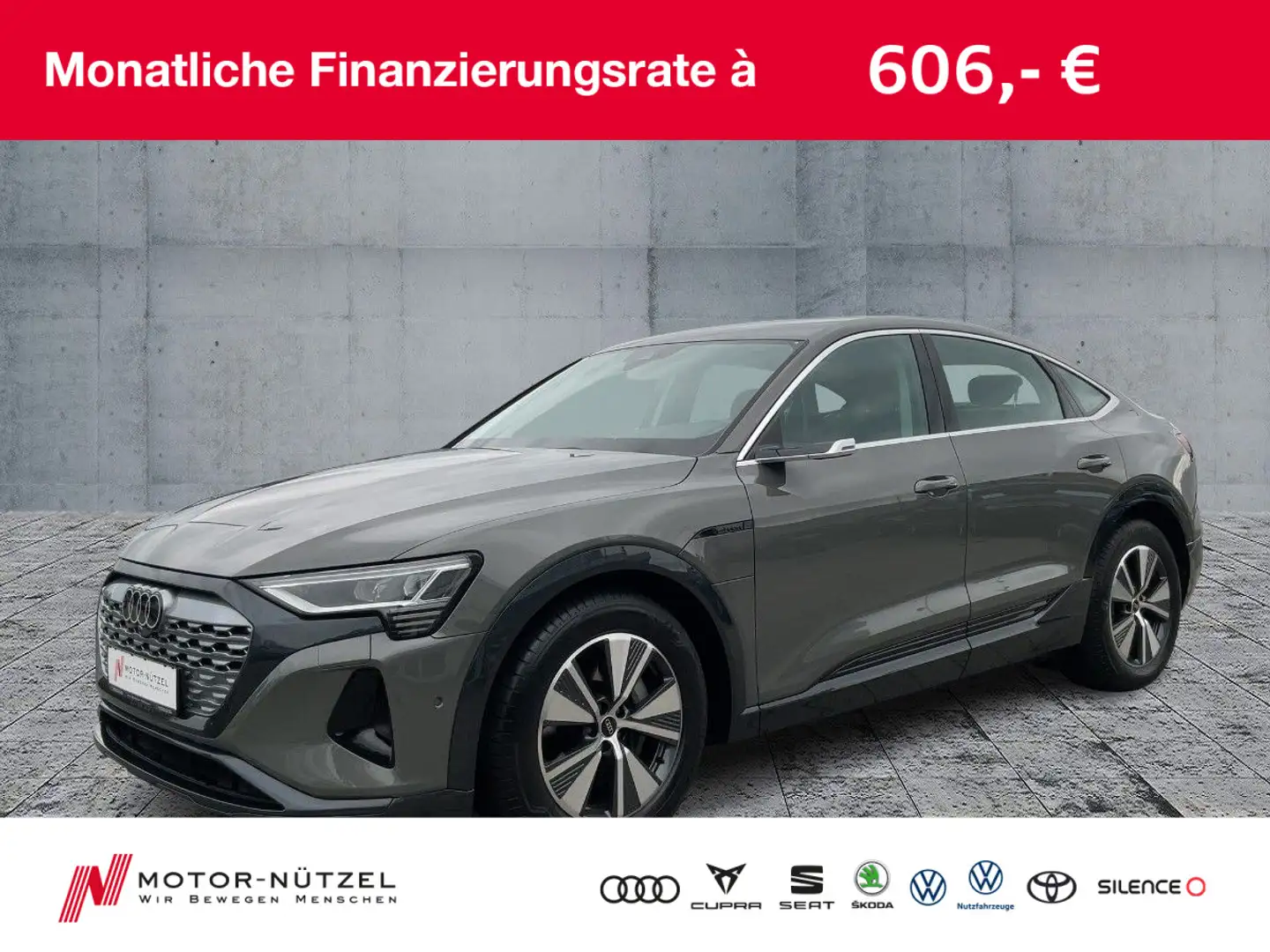 Audi Q8 e-tron 55 ADVANCED MATRIX+AIR+B&O Grau - 1