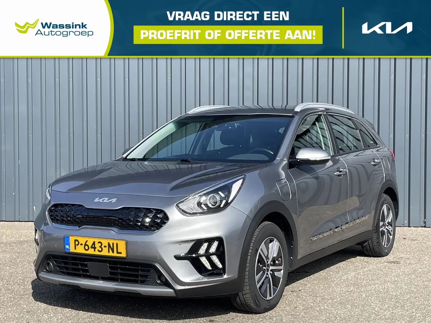 Kia Niro 1.6 GDi PHEV 141pk DCT6 DynamicLine I Cruise I Nav Grijs - 1