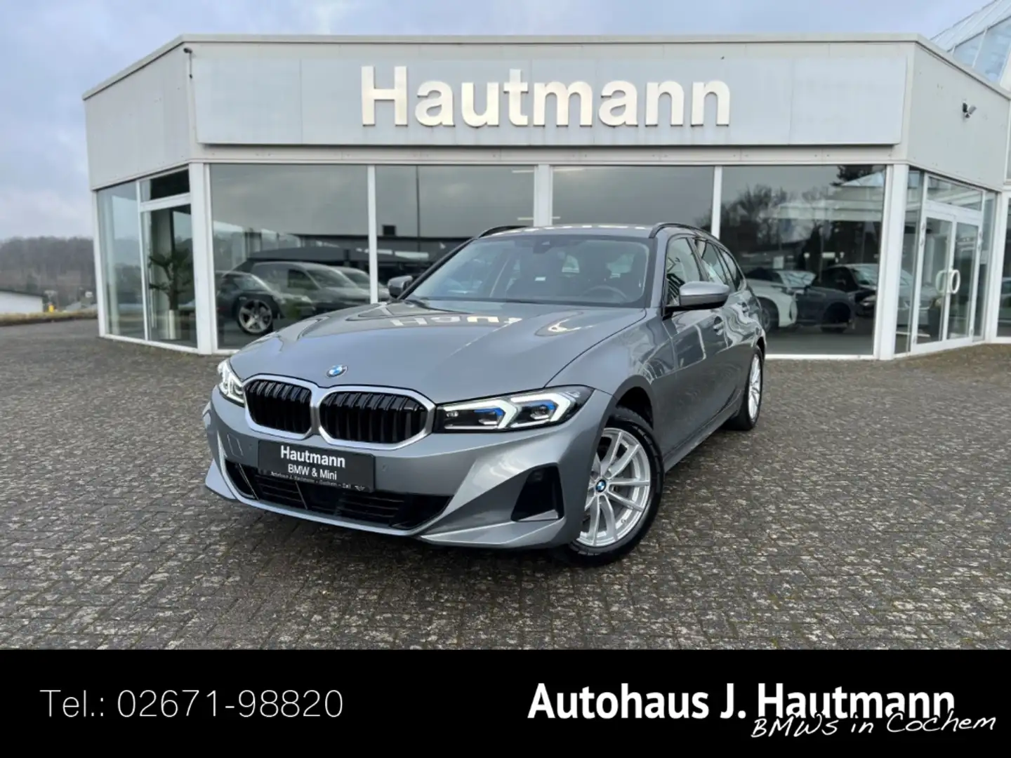 BMW 318 i Touring +1.Hand+AHK+HUP+ACC+RFK+adapt.LED+ Grau - 1