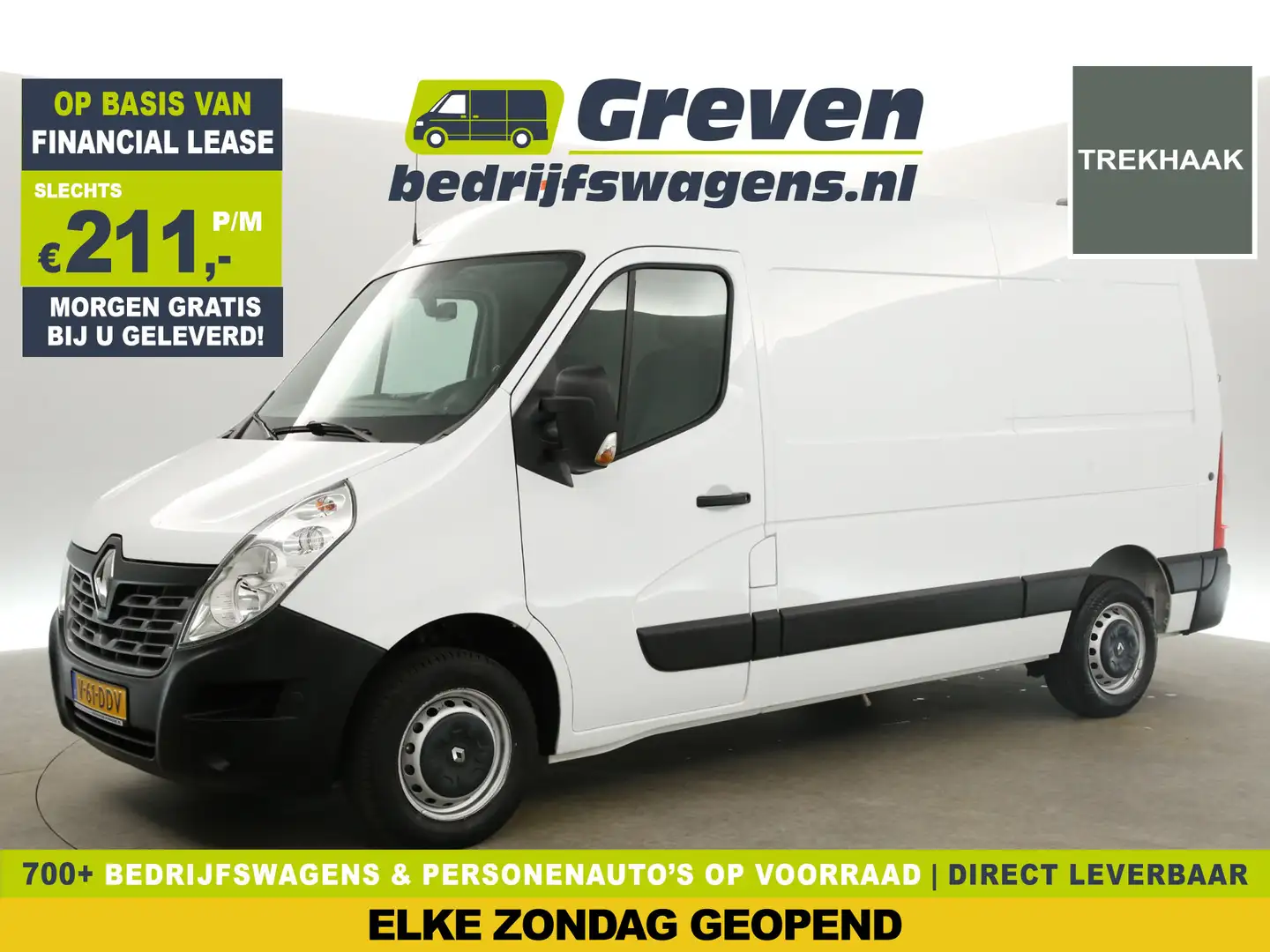 Renault Master T33 2.3 dCi L2H2 146PK Airco Camera Cruise Parkeer Wit - 1